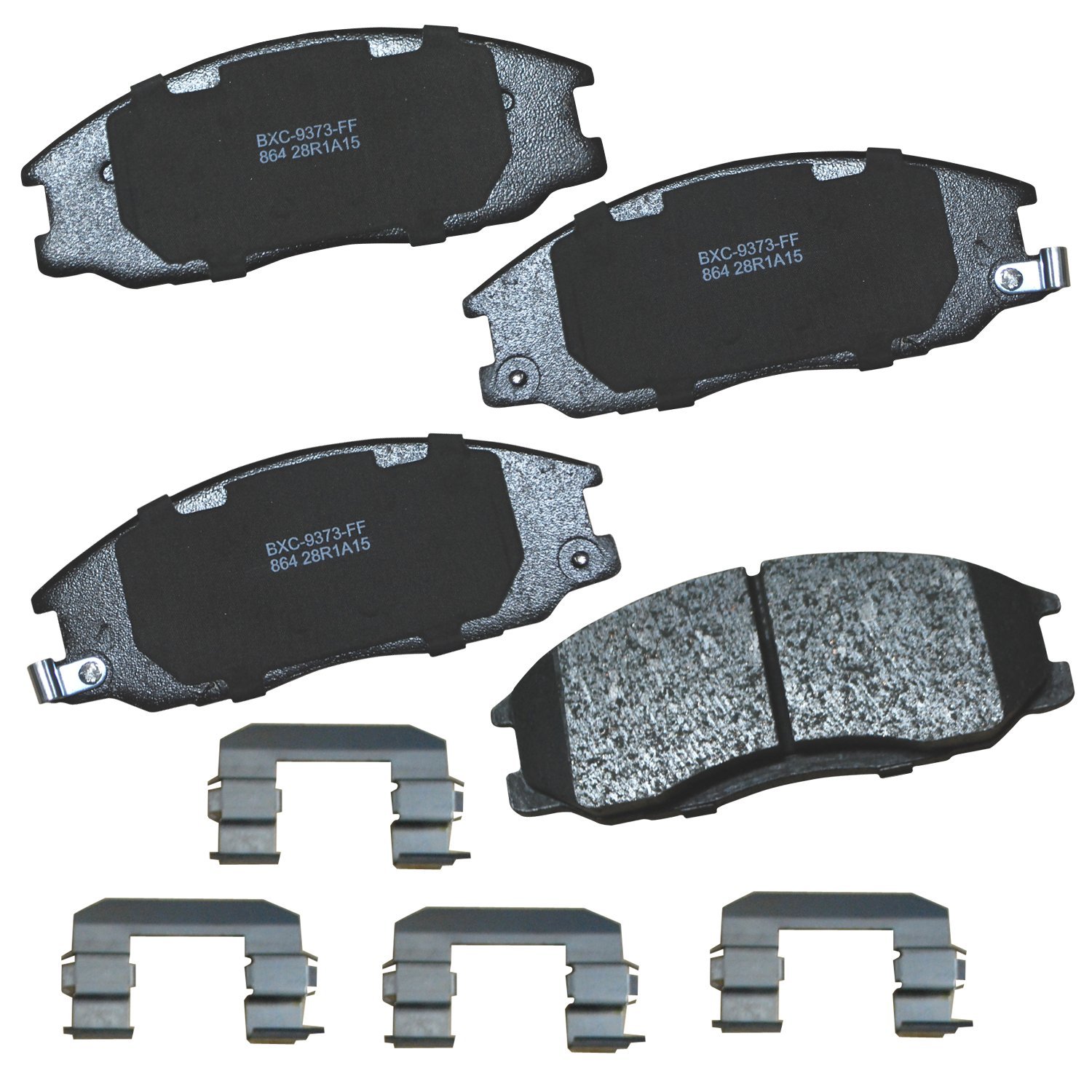 Bendix Premium SBC864 Ceramic Front Brake Pads for Hyundai Santa Fe 2006-2001, XG300 2001, XG350 2003-2002, Kia Sedona 2004-2002