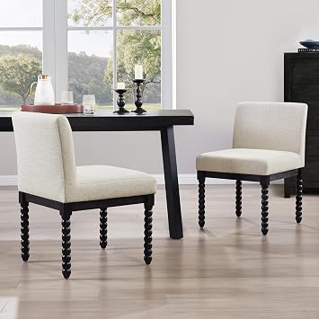 DUHOME Upholstered Dining Chairs Set of 2,Modern Kitchen Chairs with Back