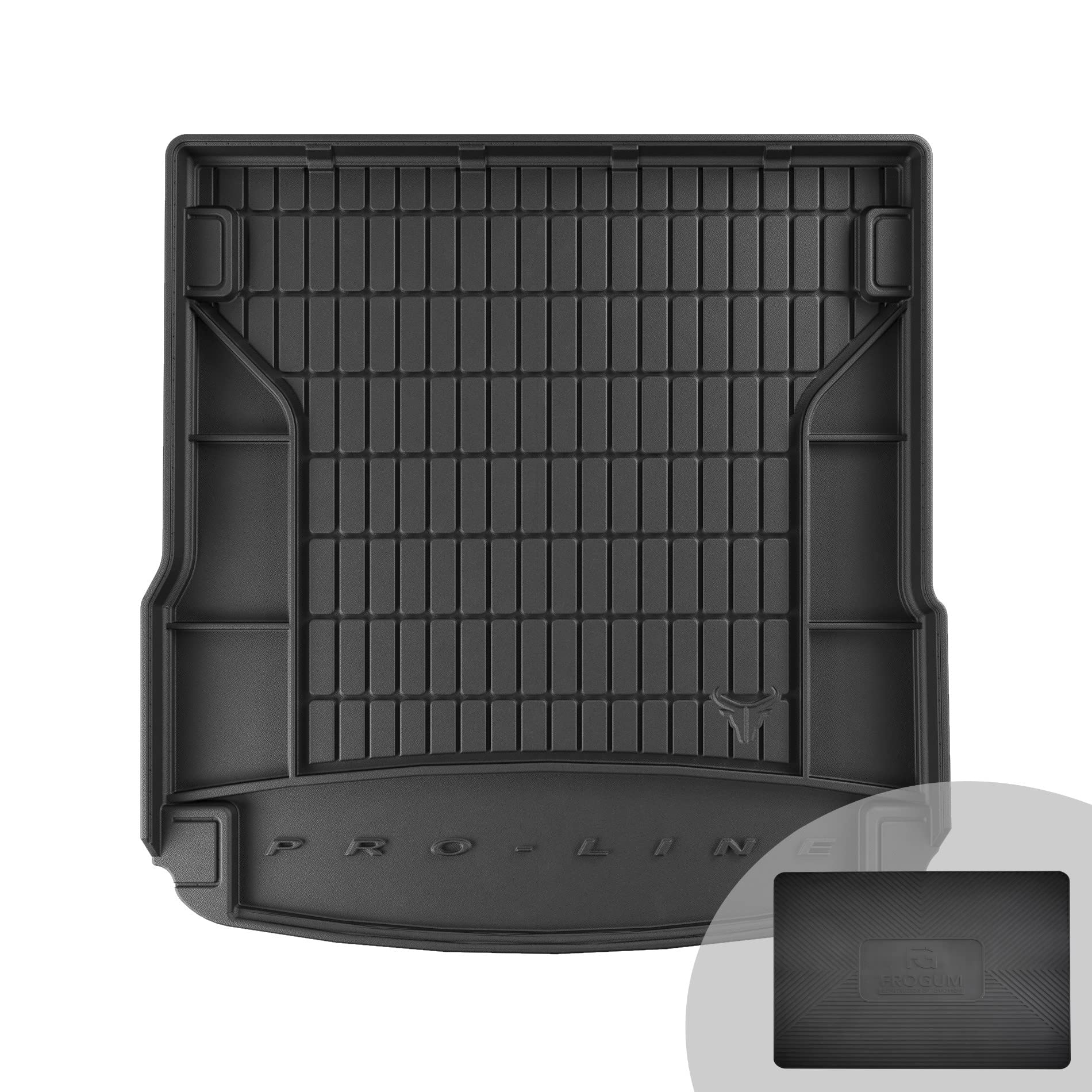 Tappetino Per Bagagliaio Audi A6 C8 Dal 2018: Vasca 3D In Gomma Con Bordo Alto E Organizer, Protezione Massima Dallo Sporco
