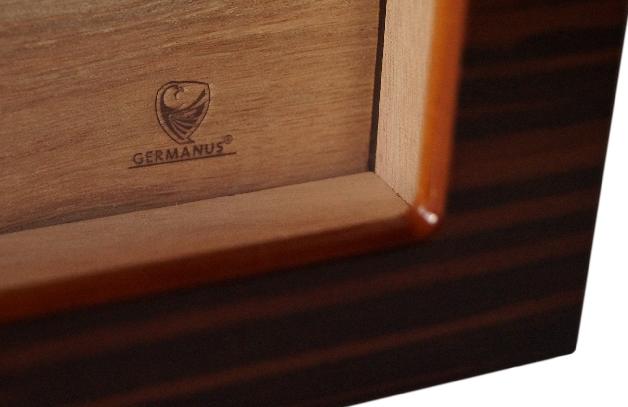 Germanus Dravus II - Umidificatore per sigari, con venature marroni