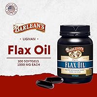 Vista 3 de Barlean's Suplementos de Aceite de Linaza Lignan Omega 3 6 9, Cápsulas Blandas de Semilla de Lino Prensadas en Frío con 1550 mg de Ácidos Grasos