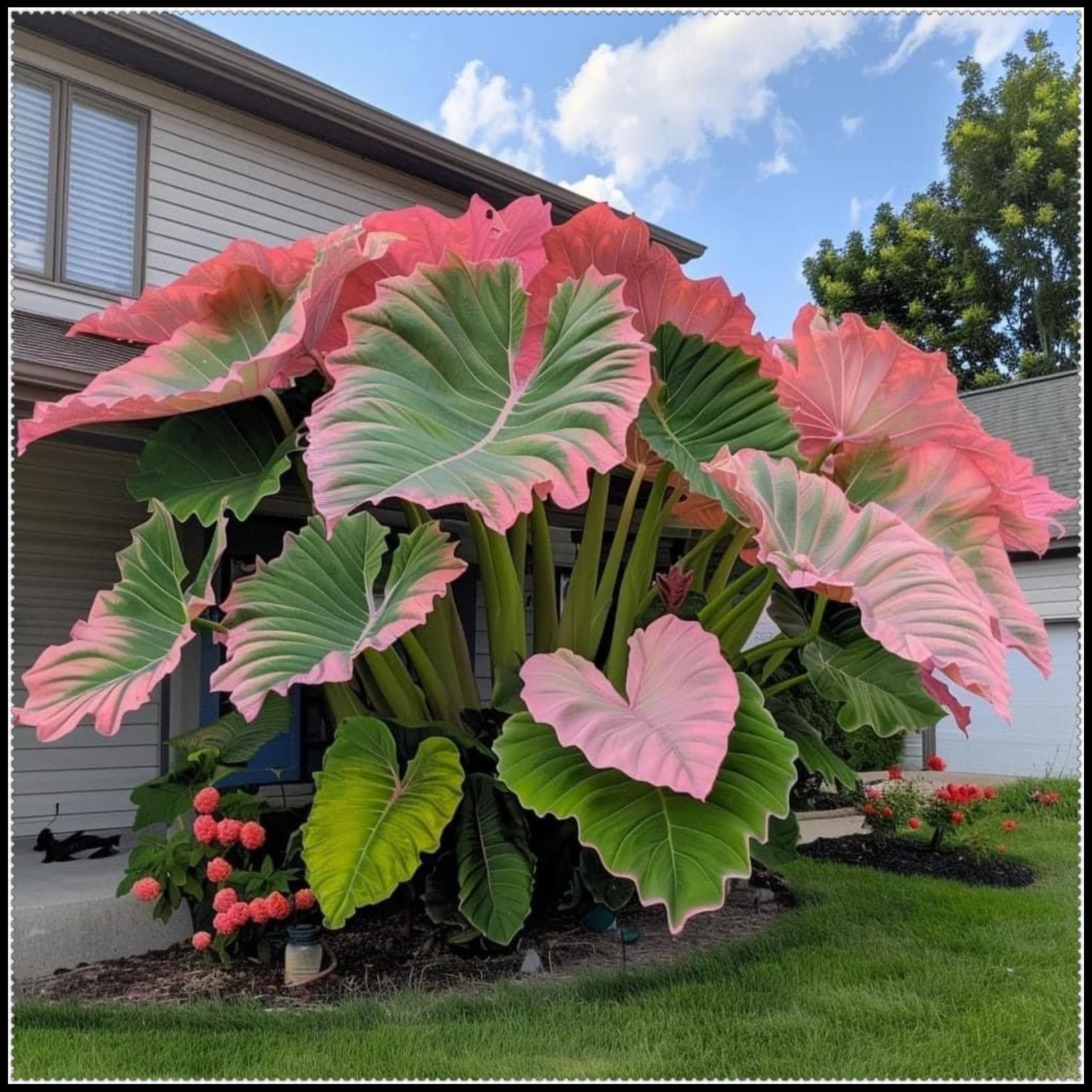 Elephant Ear Bulbs, Perennial Plants Bulbs, Rare and Elephant Ear Good for Containers for Your Beautiful Garden, Excellent Display-e-6 Bulbs