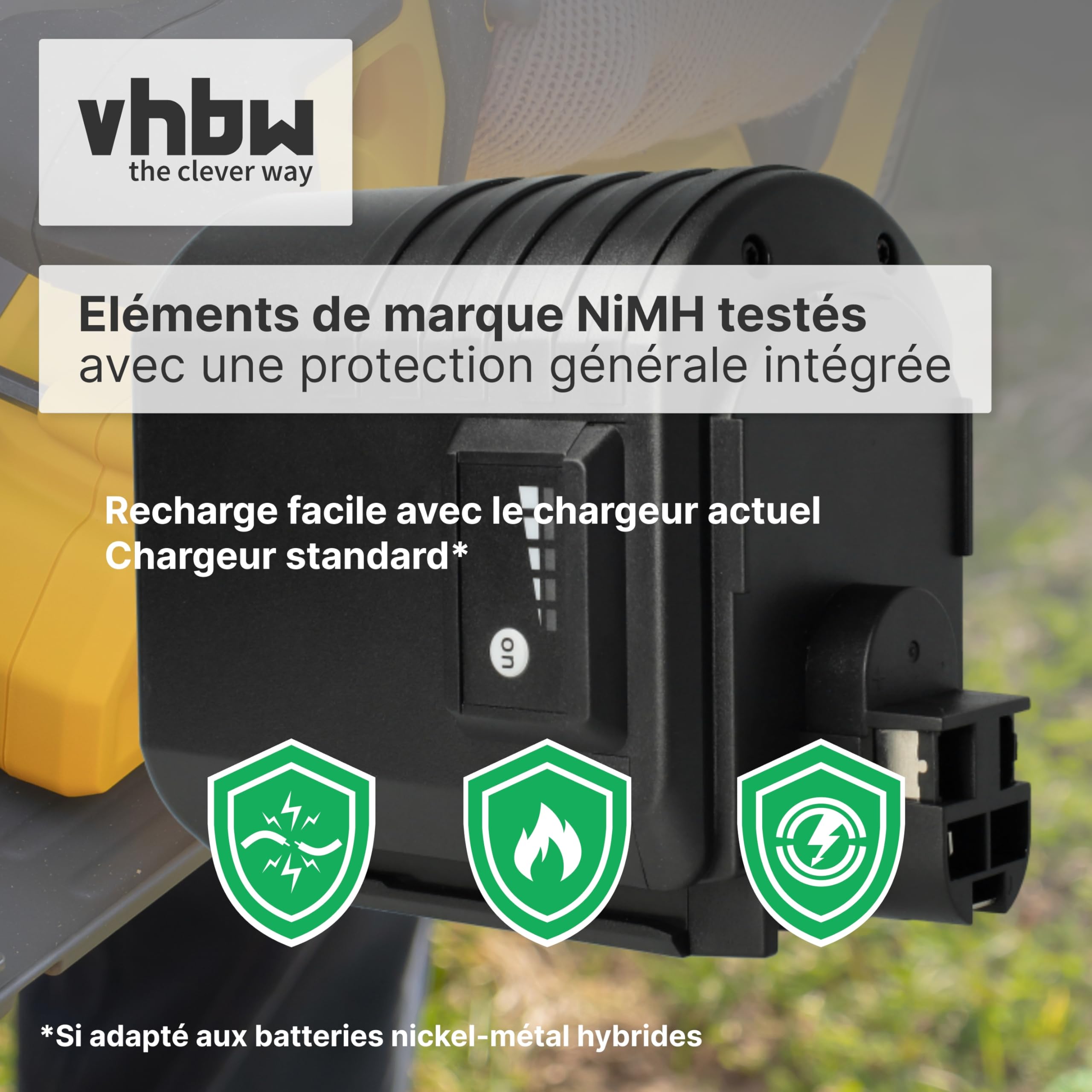vhbw Batterie Remplacement pour Bosch 2607335097