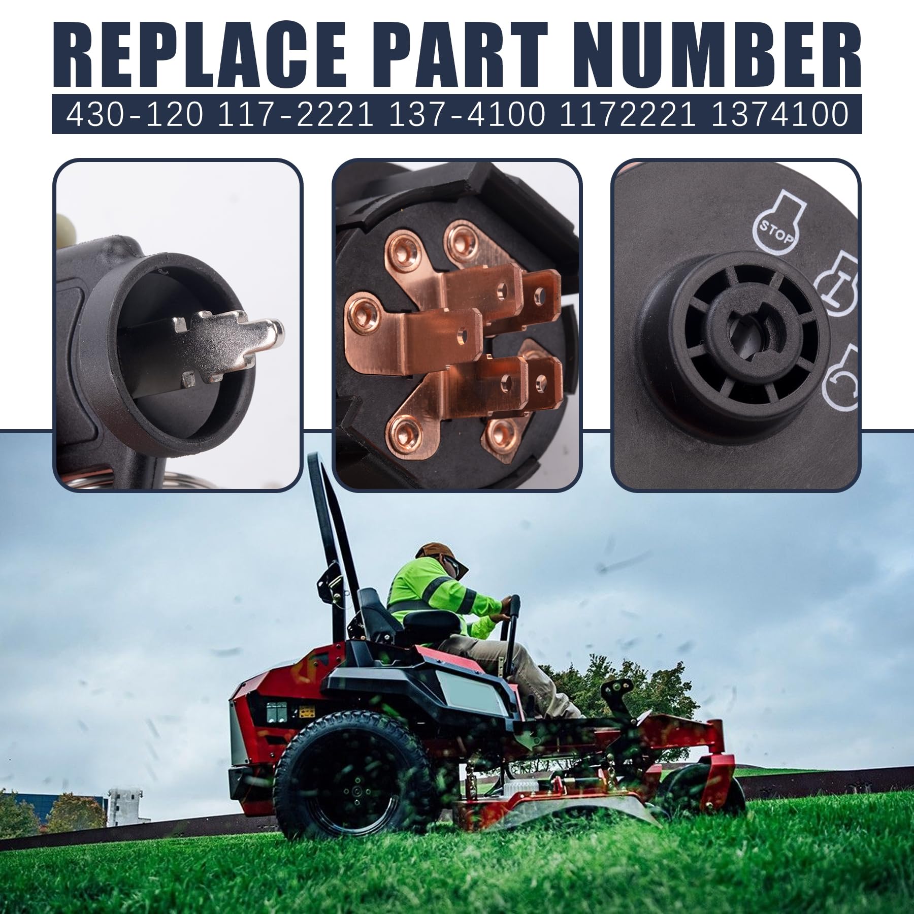 Starter Switch Ignition Switch (5-Terminal) Fits Toro TimeCutter