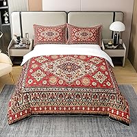 Vista 29 de Erosebridal - Juego de funda de edredón bohemia 100% algodón orgánico, diseño ondulado, cama individual, funda de edredón bordada con arco iris