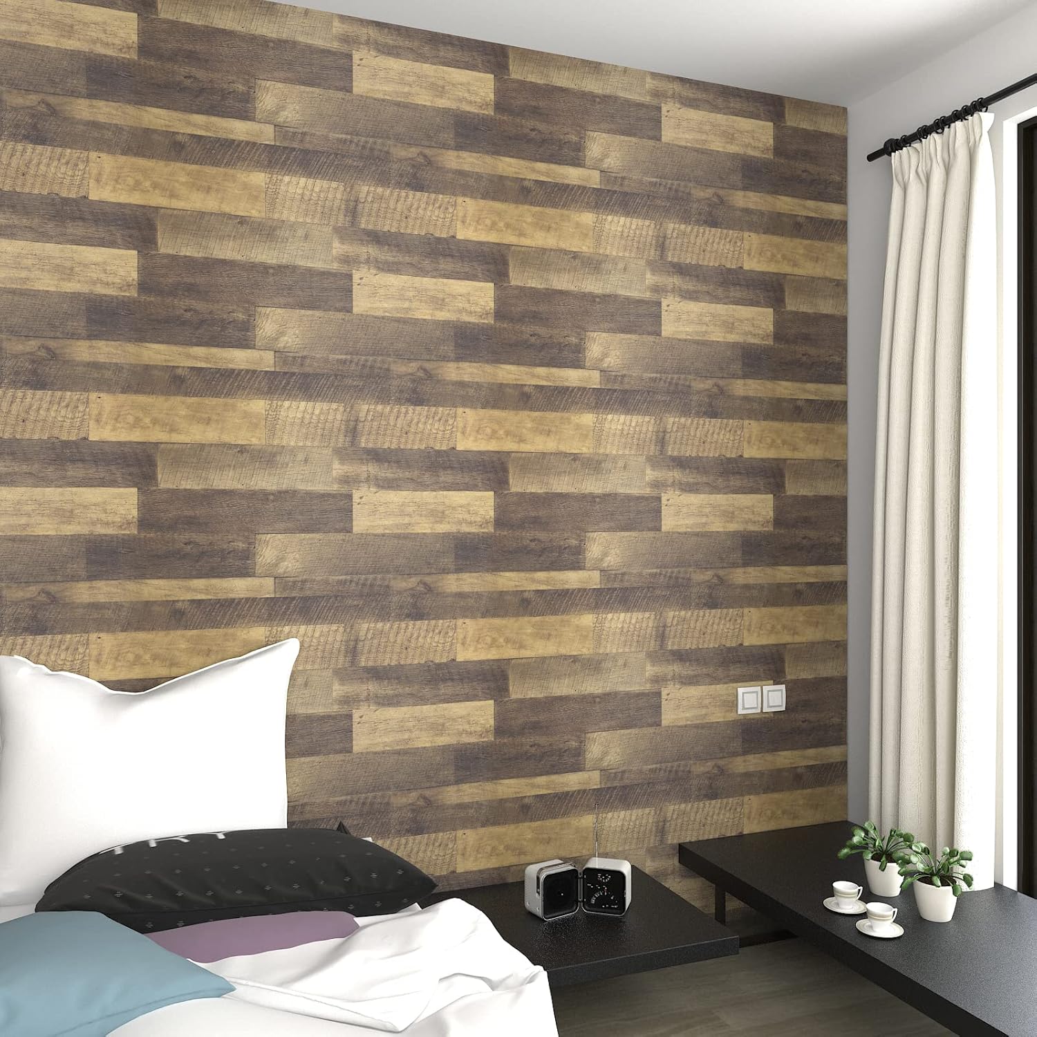 Buy Decotalk Shiplap Peel and Stick Wallpaper Shiplap Contact Paper for 20x120 Wood