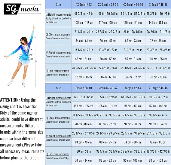 This Figure Skating Dress is made from high-quality Italian fabric and is designed in Europe in style A22. It comes in a beautiful white color and is available in size large. The bundle also includes a matching scrunchie to complete the look.
The dress is specially crafted for figure skaters, providing both comfort and style on the ice. The Italian fabric is known for its durability and flexibility, allowing for ease of movement and performance during routines.
Whether you're a beginner or a seasoned skater, this Figure Skating Dress in size large is sure to make you stand out on the ice. With its European design and high-quality materials, it is a great choice for any skating competition or performance. Description by ChatGPT.