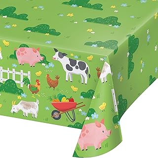 Trendware Farm Animals Paper Tablecloth, 3 ct