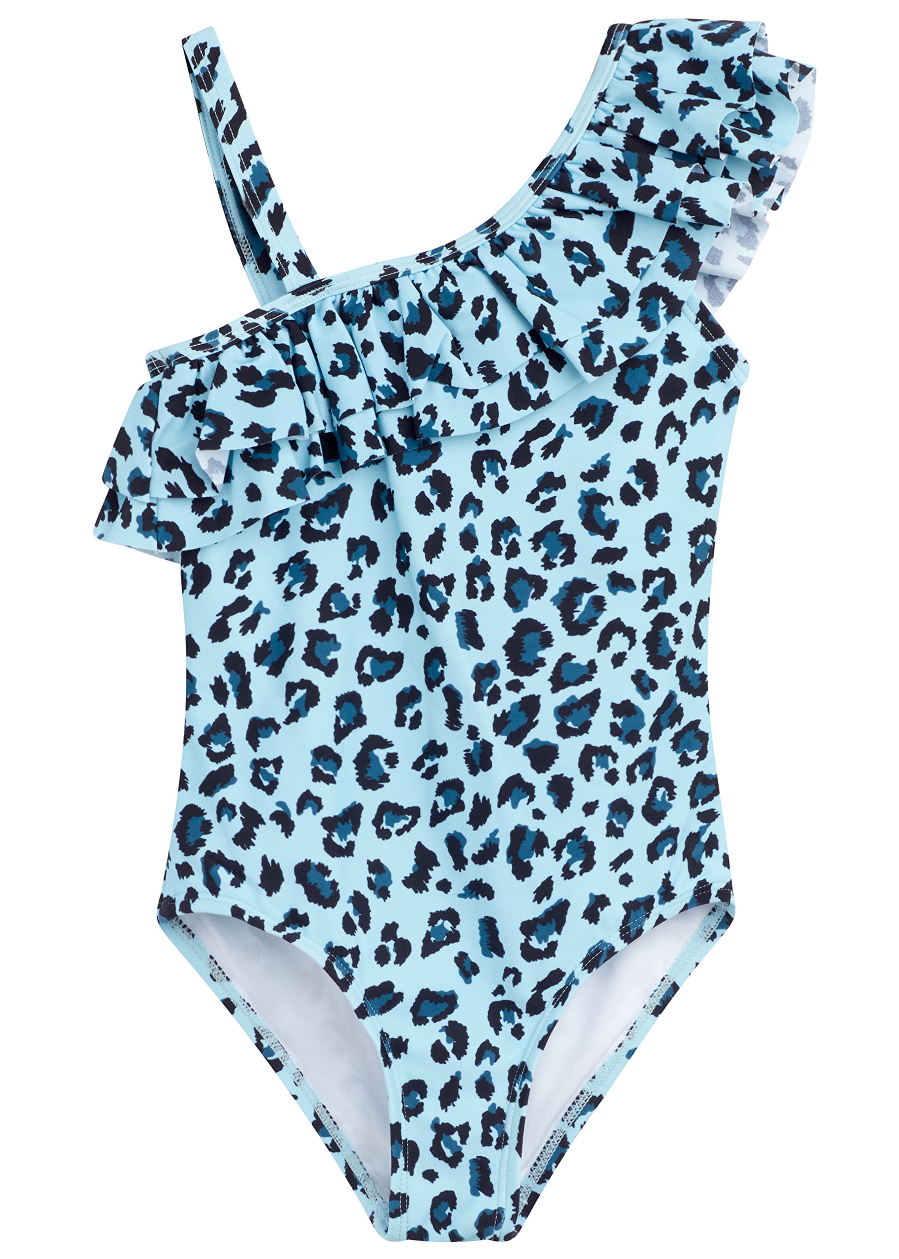 Kanu Surf Girls Morgan Floral Ruffle 1-Shoulder 1-Piece Swimsuit