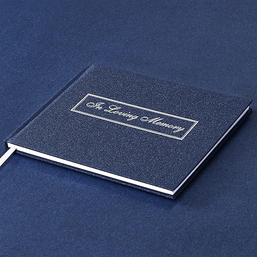 Miniatura 2 de Spacobo Libro de visitas funerarias para servicio conmemorativo en memoria amorosa, libro de visitas para invitados funerarios, libro de inicio de