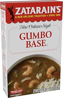 Zatarain's New Orleans Style Gumbo Base, 16 oz - One 16 oz Box of Gumbo File Base, Perfect for Traditional South Louisiana Gumbo