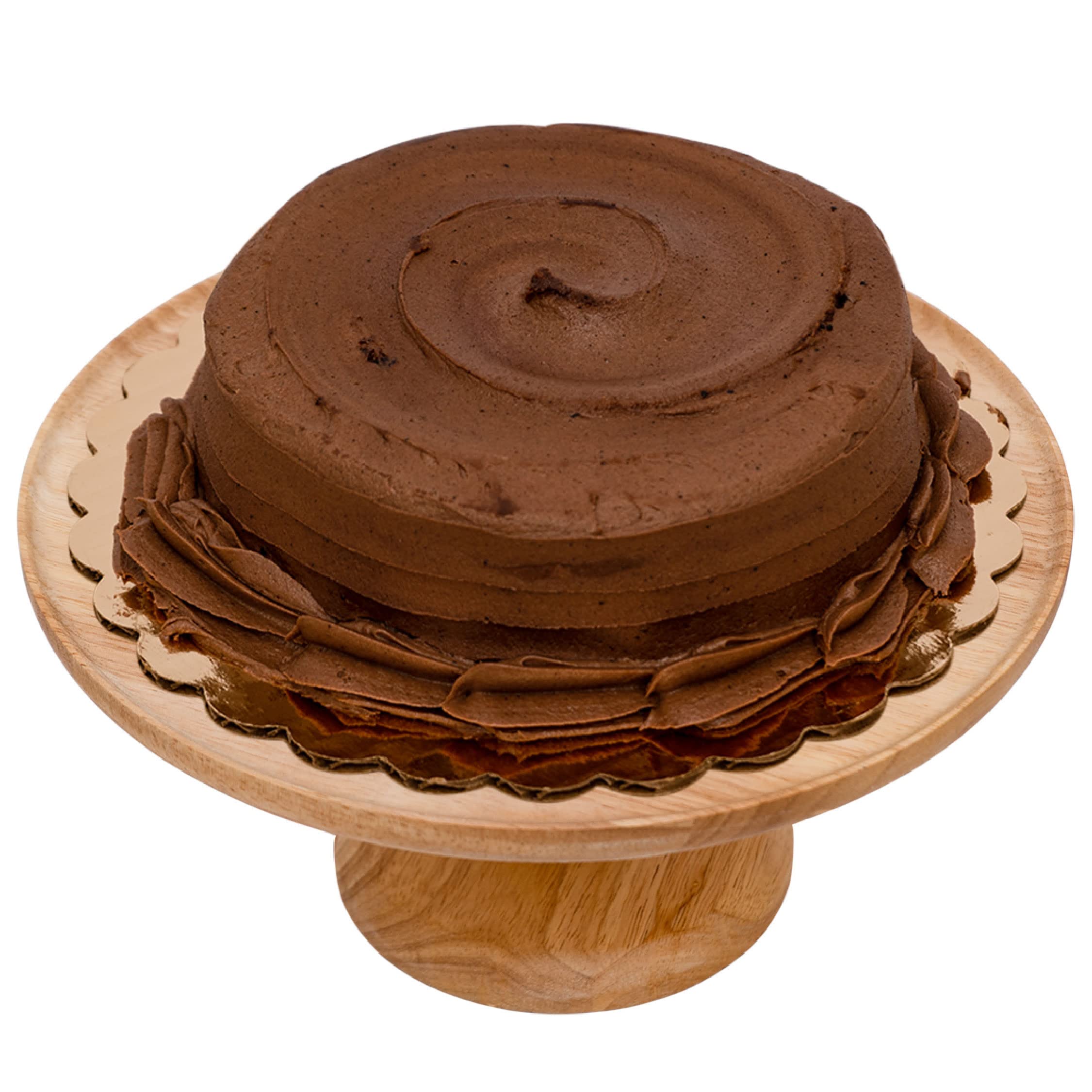 Cotea Wood Cake Stand for Desserts & Cakes | 10 Inch Cake Stand, Serving Platter & Multifunctional Cake Carrier Platter Tray for Kitchen,Birthday Parties,Weddings,Baking Gifts