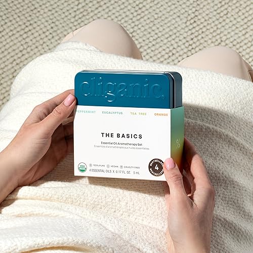 Miniatura 9 de Cliganic Set de regalo de aceites esenciales orgánicos (Top 4 - The Basics - Paquete de 2), aromaterapia natural 100% pura - menta, eucalipto, árbol