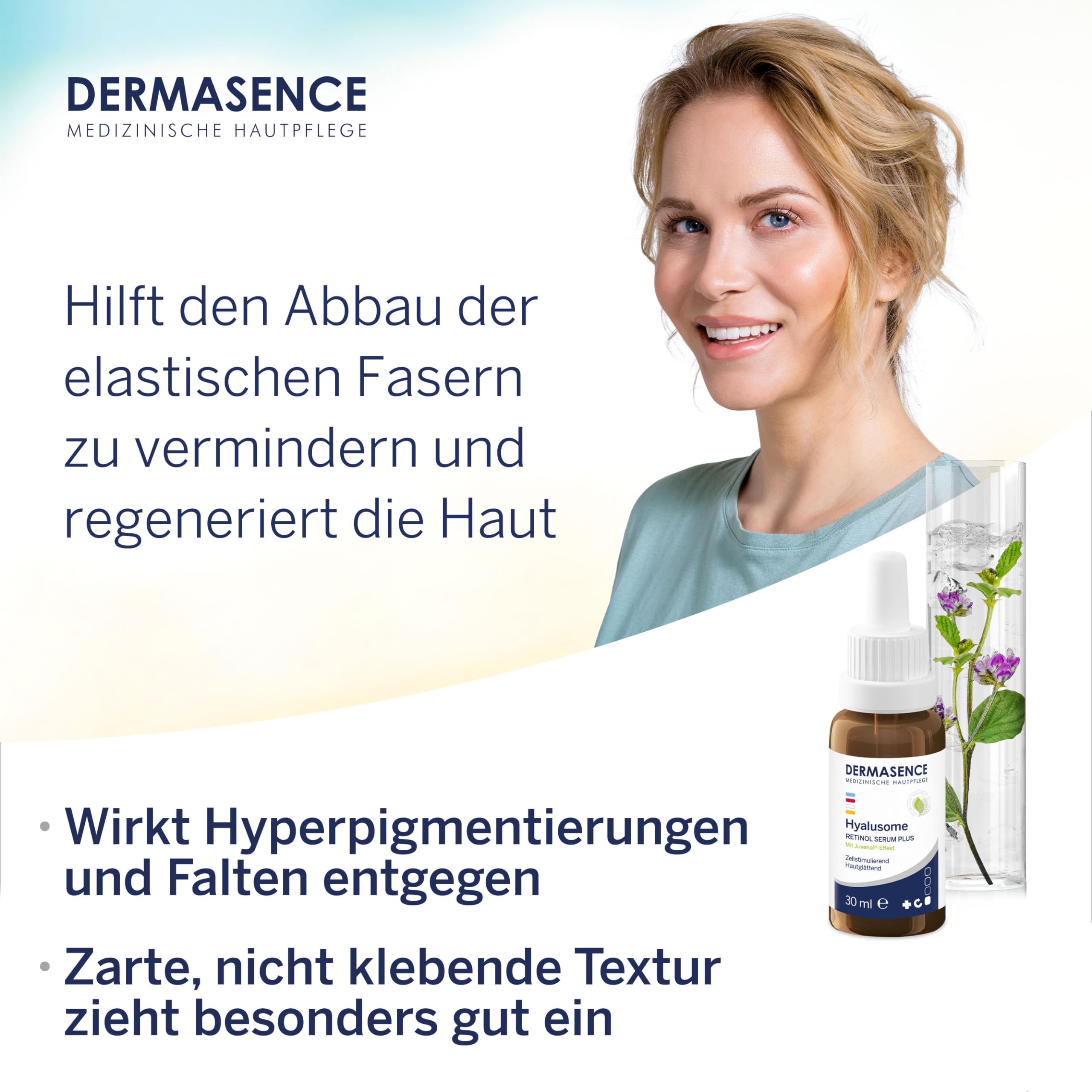 Dermasence Dermasence Hyalusome Retinol Serum Plus do użytku profesjonalnego w celu zwiększenia wydajności przy każdym zastosowaniu dzięki funkcjonalnej konstrukcji i niezawodnemu wykończeniu