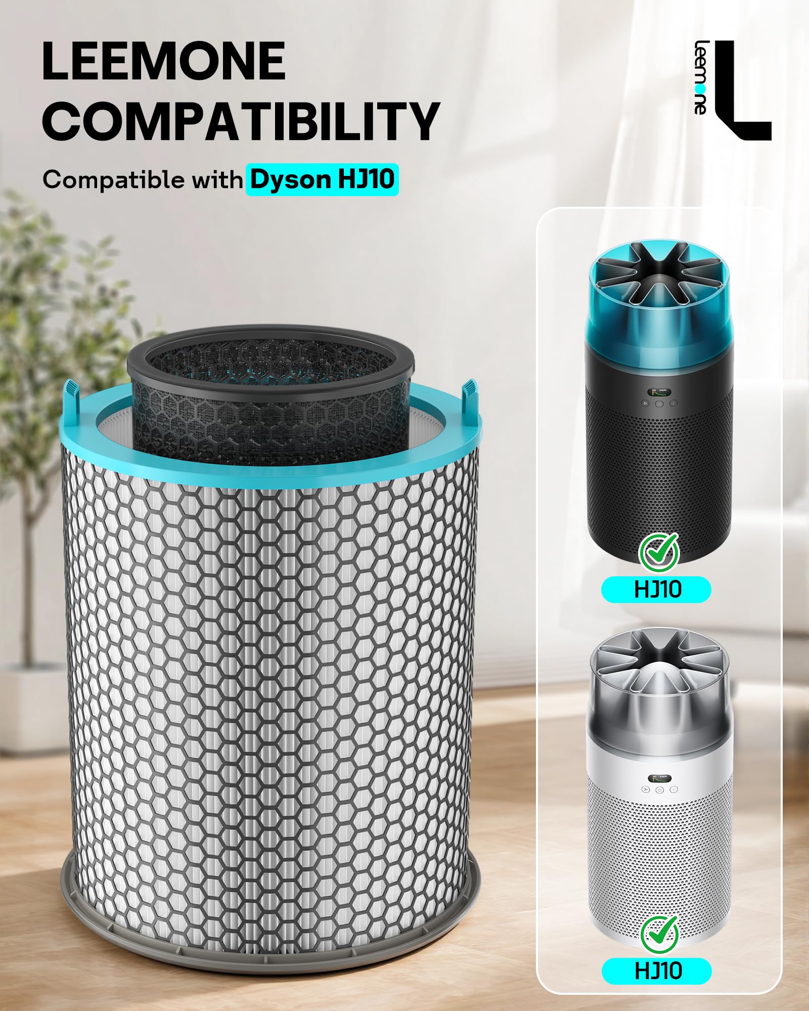 Amazon.co.jp: Leemone HJ10 交換用フィルター Dyson HushJet 空気清浄