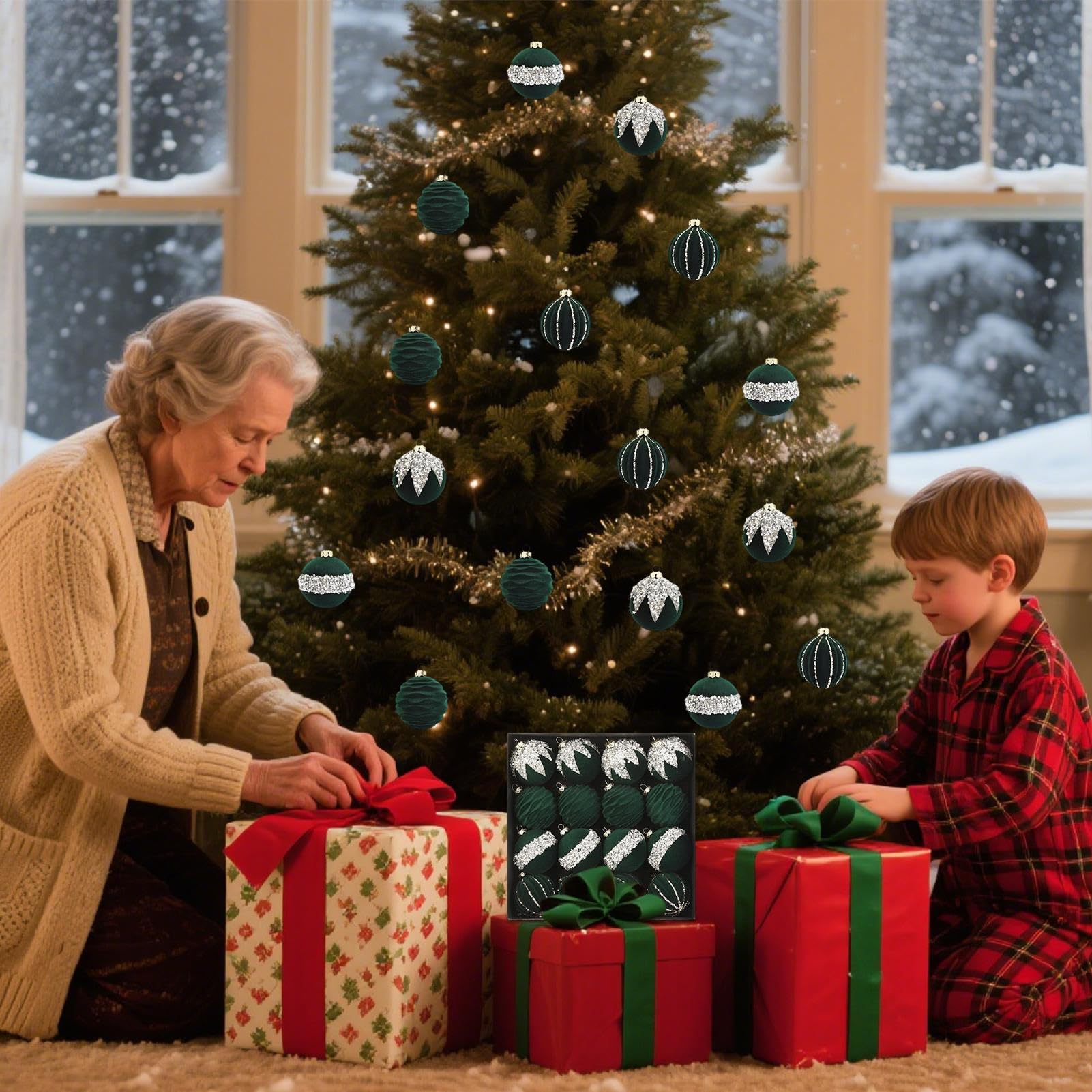 De Esferas De Navidad 16 Piezas De Bolas Irrompibles Para Decoración