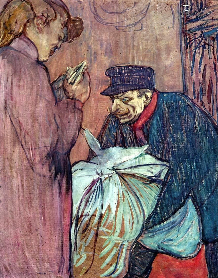 Amazon.com: Art Oyster Henri De Toulouse-Lautrec The Laundryman