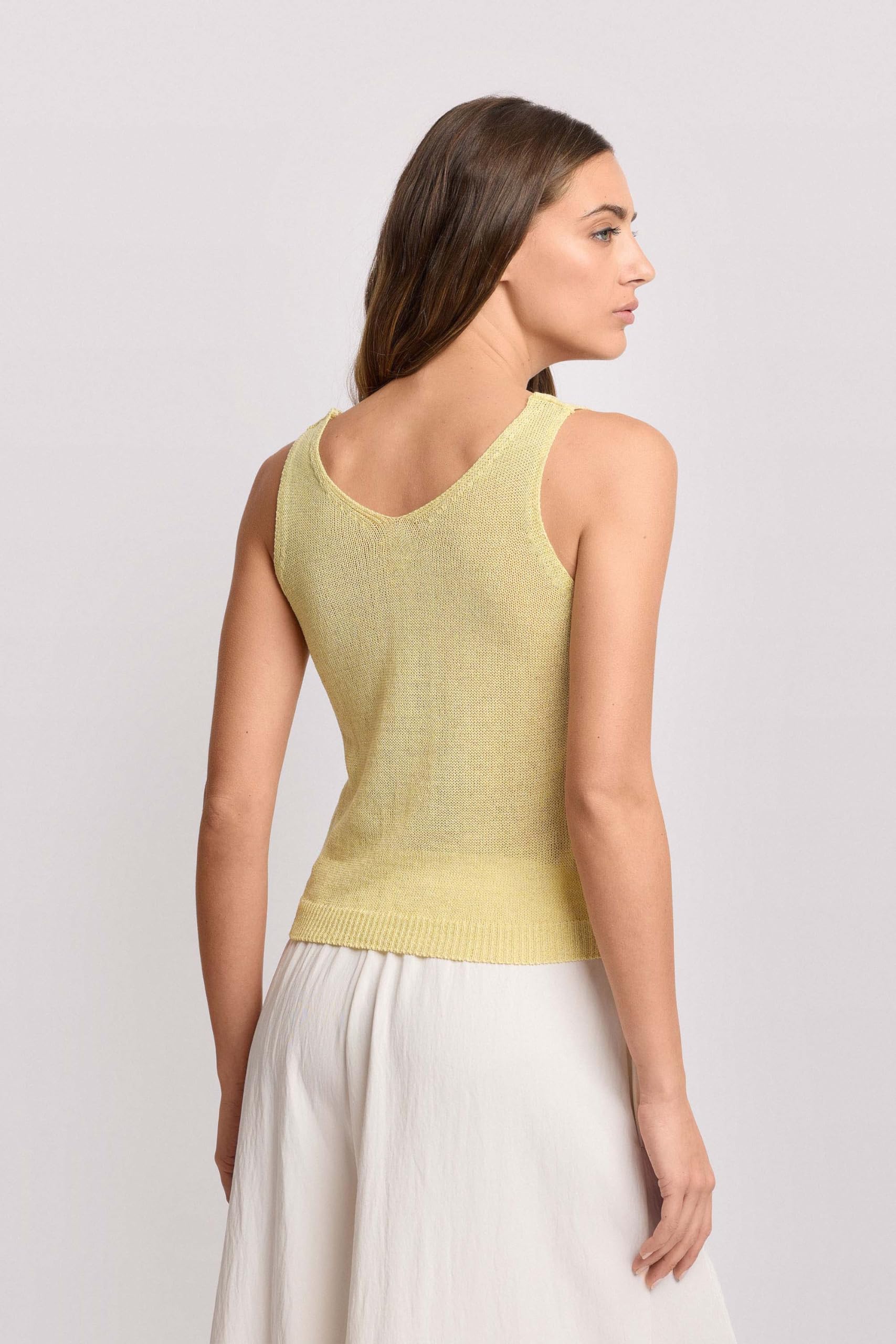Kocca - Top in Maglia con Scollo a V Donna, Tinta Unita, Scollo a V, Modello: P26PTP8800ABUN0000