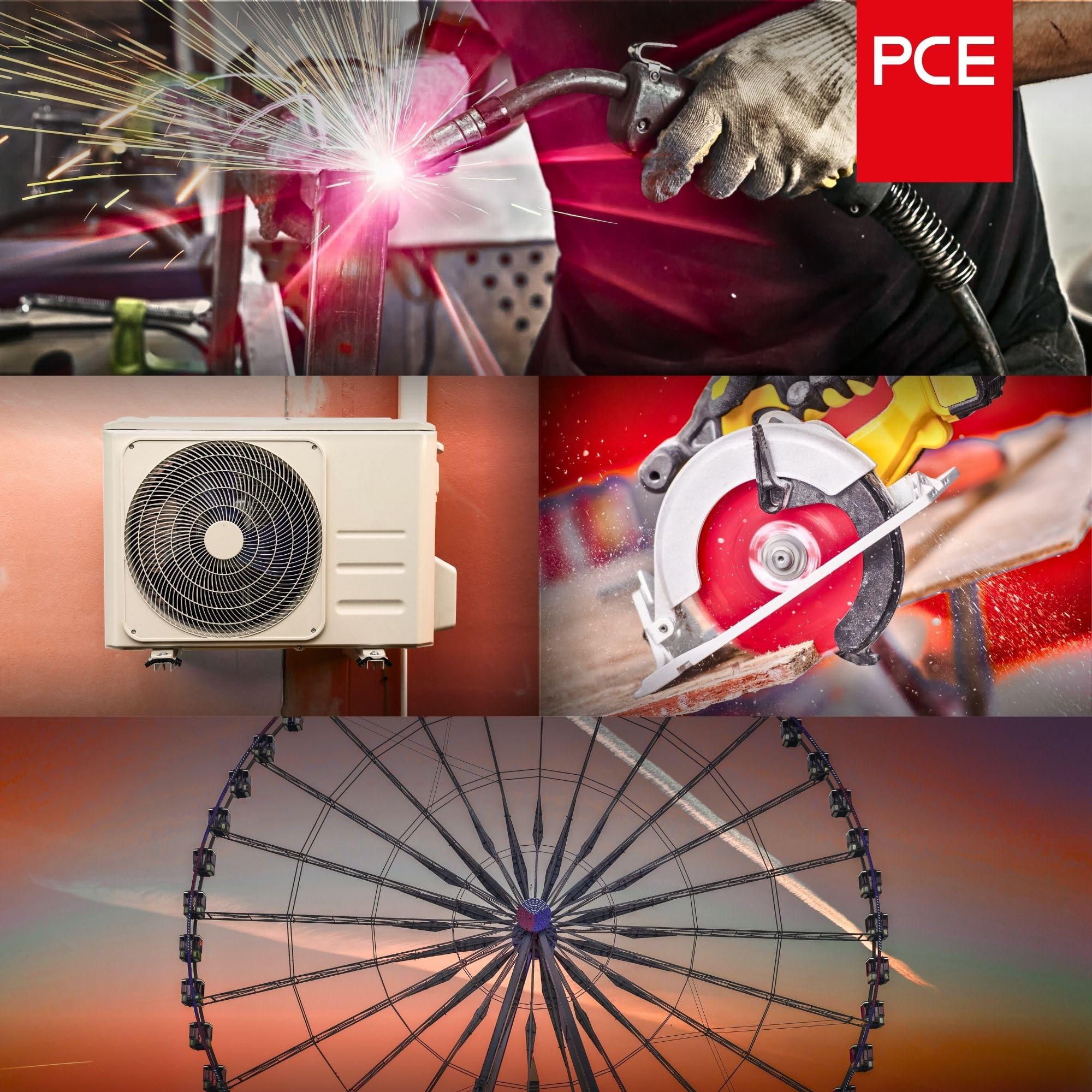 PCE 7025-6 Invertitore di Fase CEE 32A 5 Poli 6h IP44/IP54 Shark | Spina industriale 400V in PA6, morsetti a vite, contatti nichelati, ideale per cantieri e impianti trifase