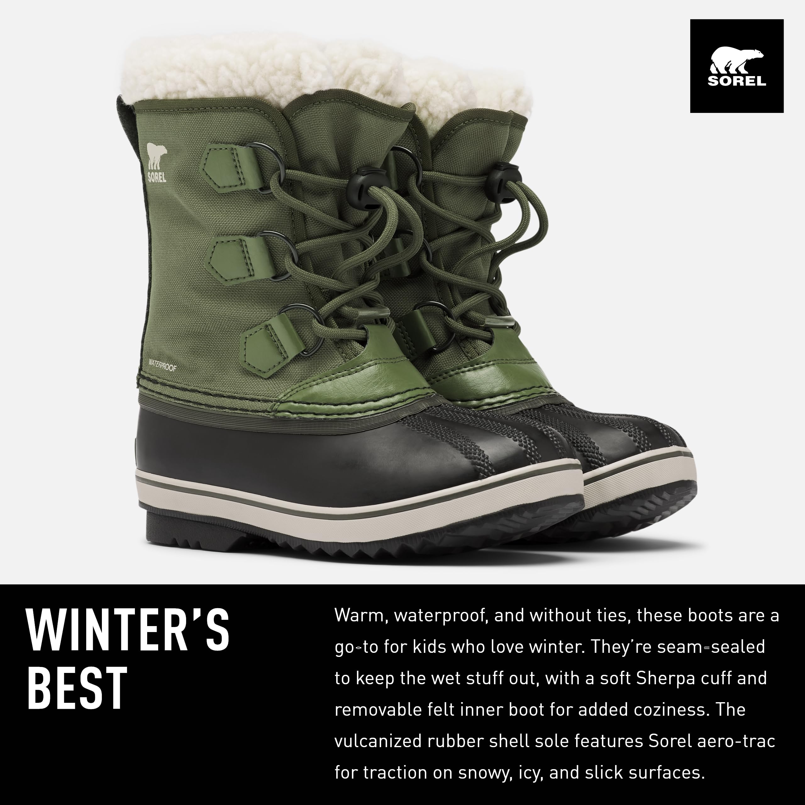 ?SOREL YOOT PAC TP Youth Waterproof BOOT
MEN SIZE 7 women size 8.5 like new Sorel Kids main image 2