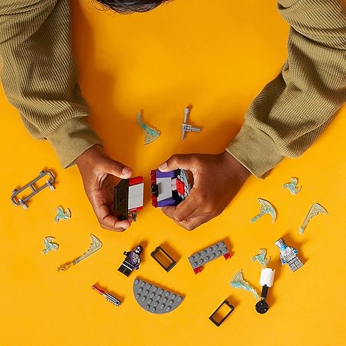 Miniatura 5 de LEGO NINJAGO - Juego de batalla épica - Zane vs. Nindroid 71731 Kit de construcción; juego de juguete Ninja con un juguete de batalla giratorio,