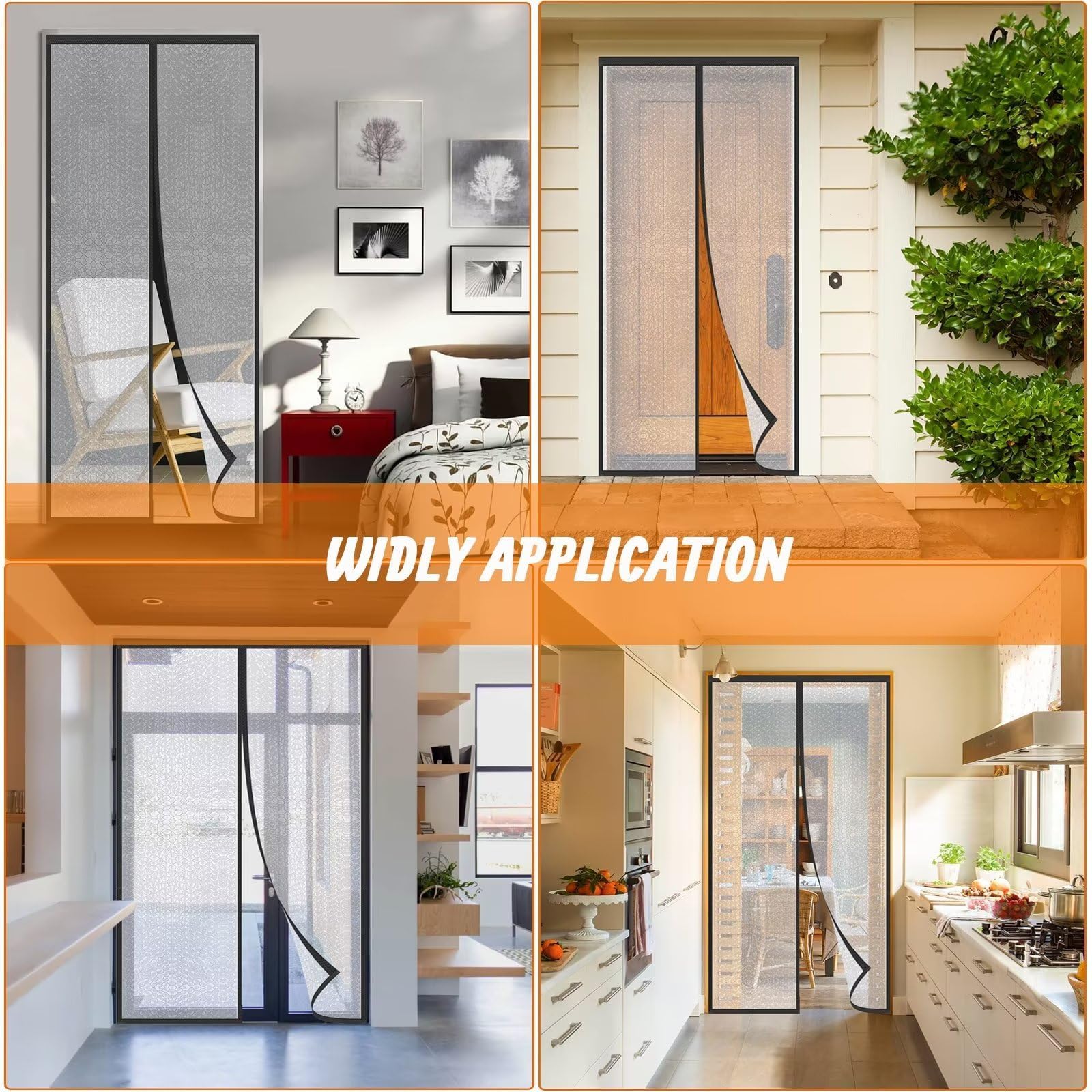 Magnétique Rideau Isolant Thermique Porte, Rideau Anti Froid | 90x200cm Noir EVA Transparent d'hiver Rideau Porte Thermique Imperméable Épreuve Isolation Porte pour Balcon Salon