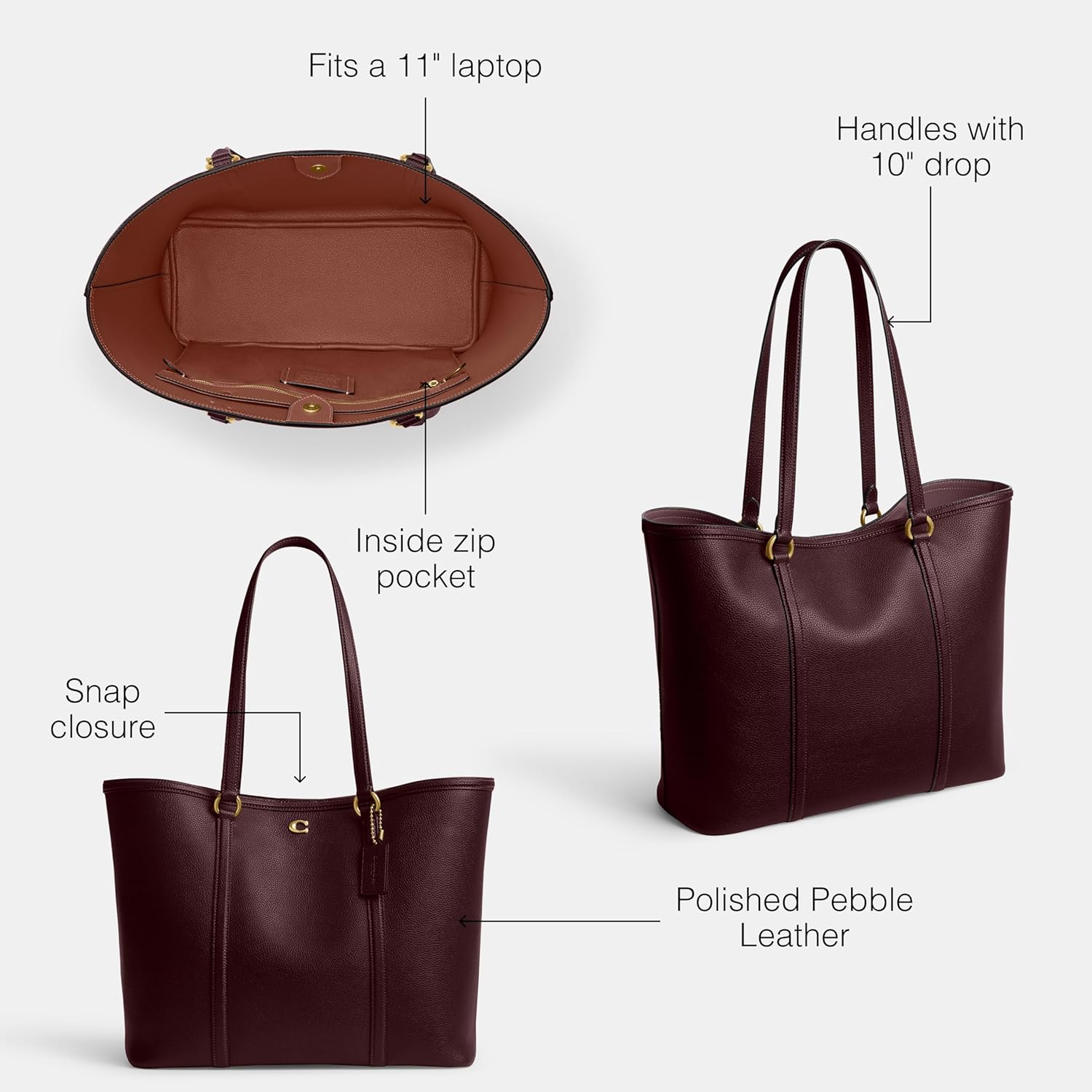 COACH Small Legacy Tote - Image 3