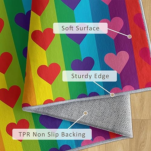 Miniatura 69 de Alfombras coloridas para entrada de 2 x 3 pulgadas, diseño de arte abstracto de fuegos artificiales, tapete para puerta de interior, tapete colorido