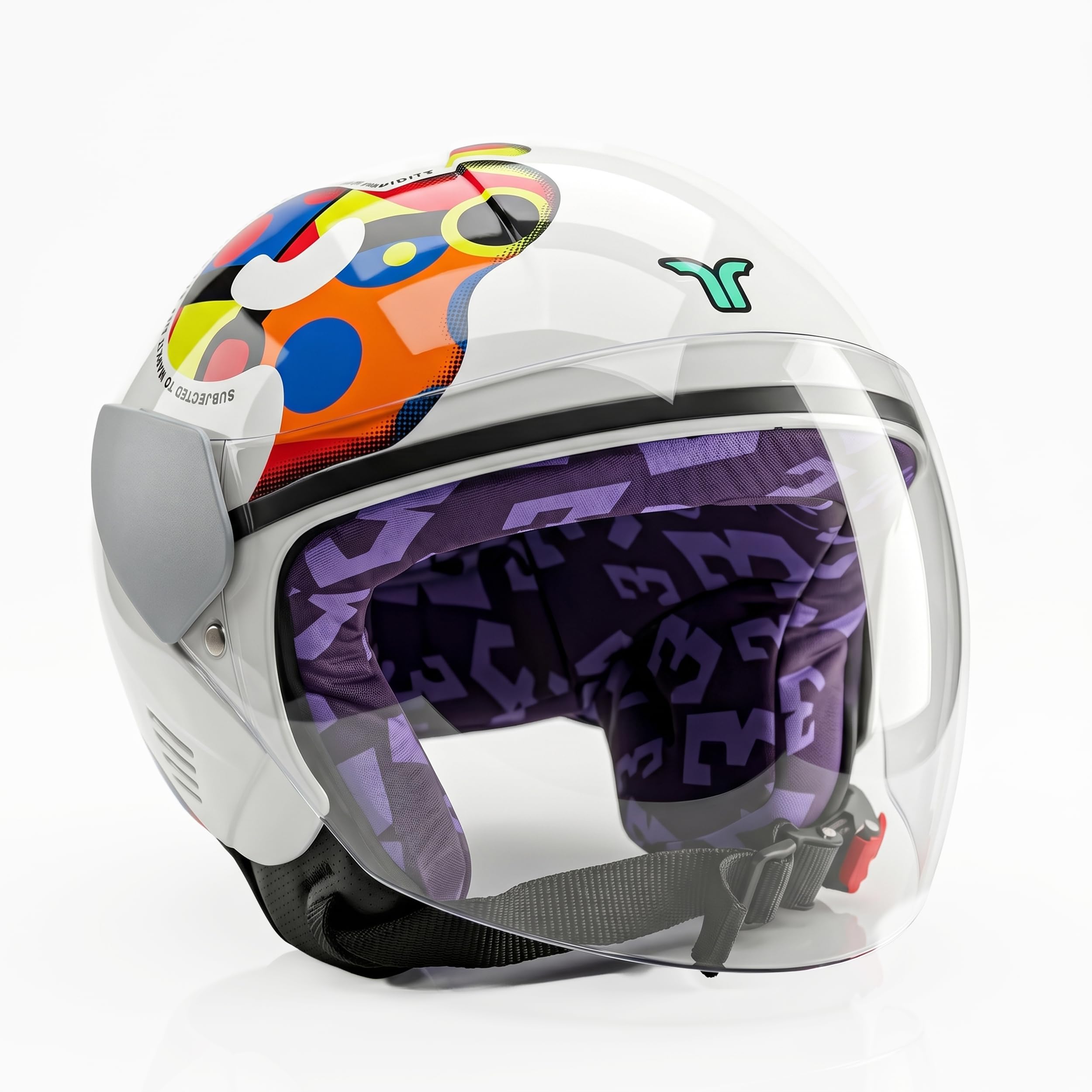 HYP3 Junior Portal ISI Certified Open Face Kids Helmet for Boys & Girls | Lightweight & Impact Resistant Safety Helmet for Children - Scooter/Motorcycles-image-27
