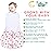 BSTOPPT Newborn Sleep Sack Baby Swaddle,6-12 Months,3-Way Adjustable Wearable Blanket,100% Rayon Cotton Swaddling Sleeping BagTOG 0.5Heart&Floral