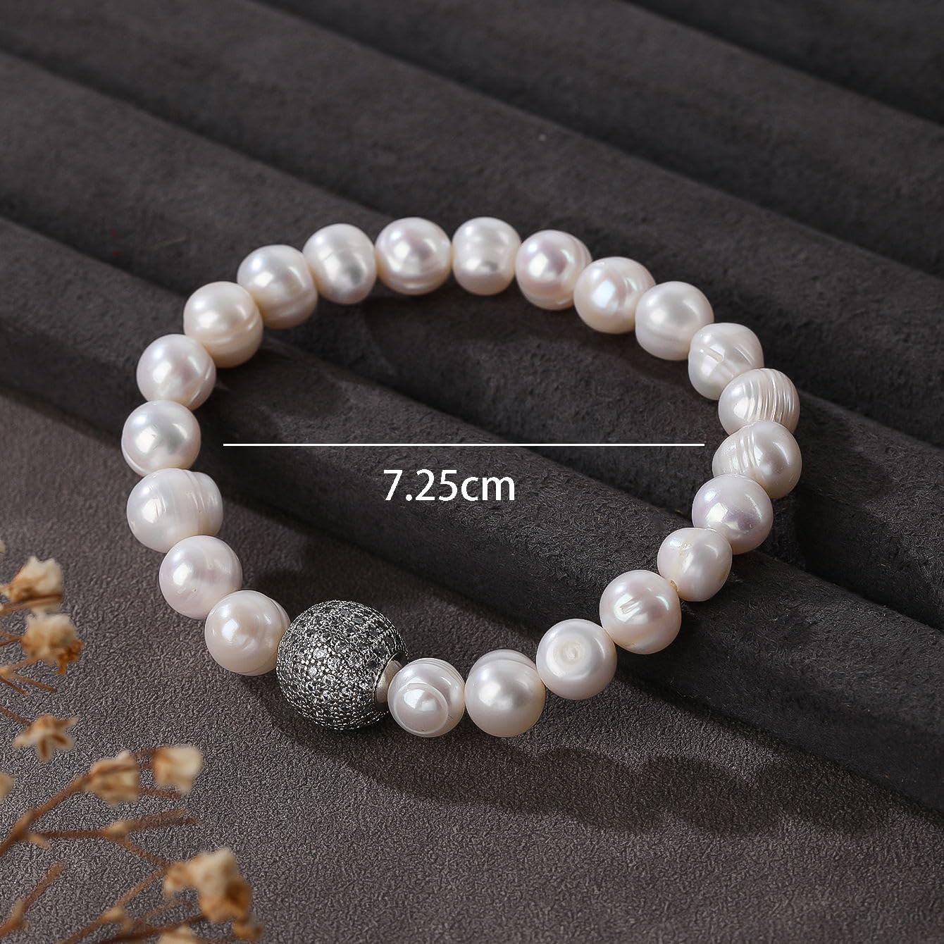 ZVVBOO Freshwater Cultured Pearl Stretch Bracelet For Women Trendy CZ Charm Bracelets Fine Party Jewelry Gifts - Image 4