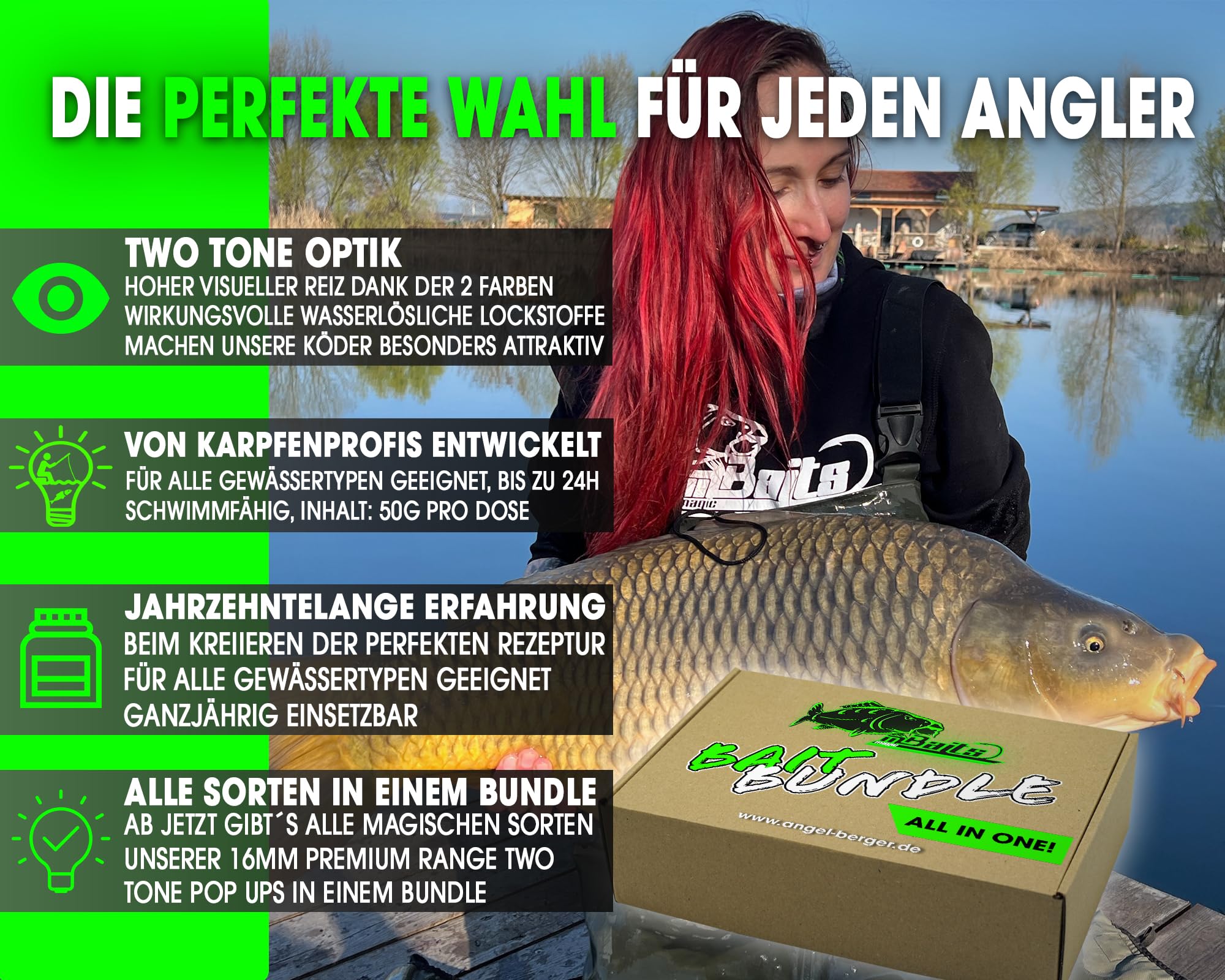 Angel-Berger Magic Baits Bait Bundle Premium Two Tone Pop Ups All in One Köderset Pop Up Boilies Sparpack Carp Hookbaits Floating Vorteilspack Boilies schwimmend
