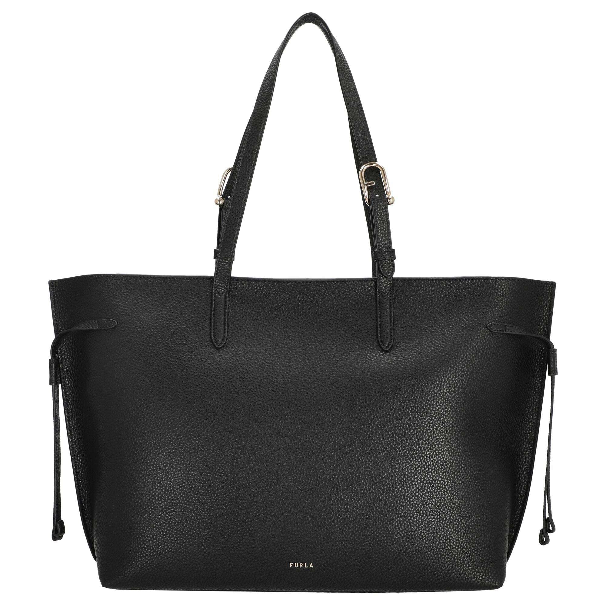 Furla Cuero bolso de hombro bolso shopper Ava Tote With Zip Nero + Nero int negro