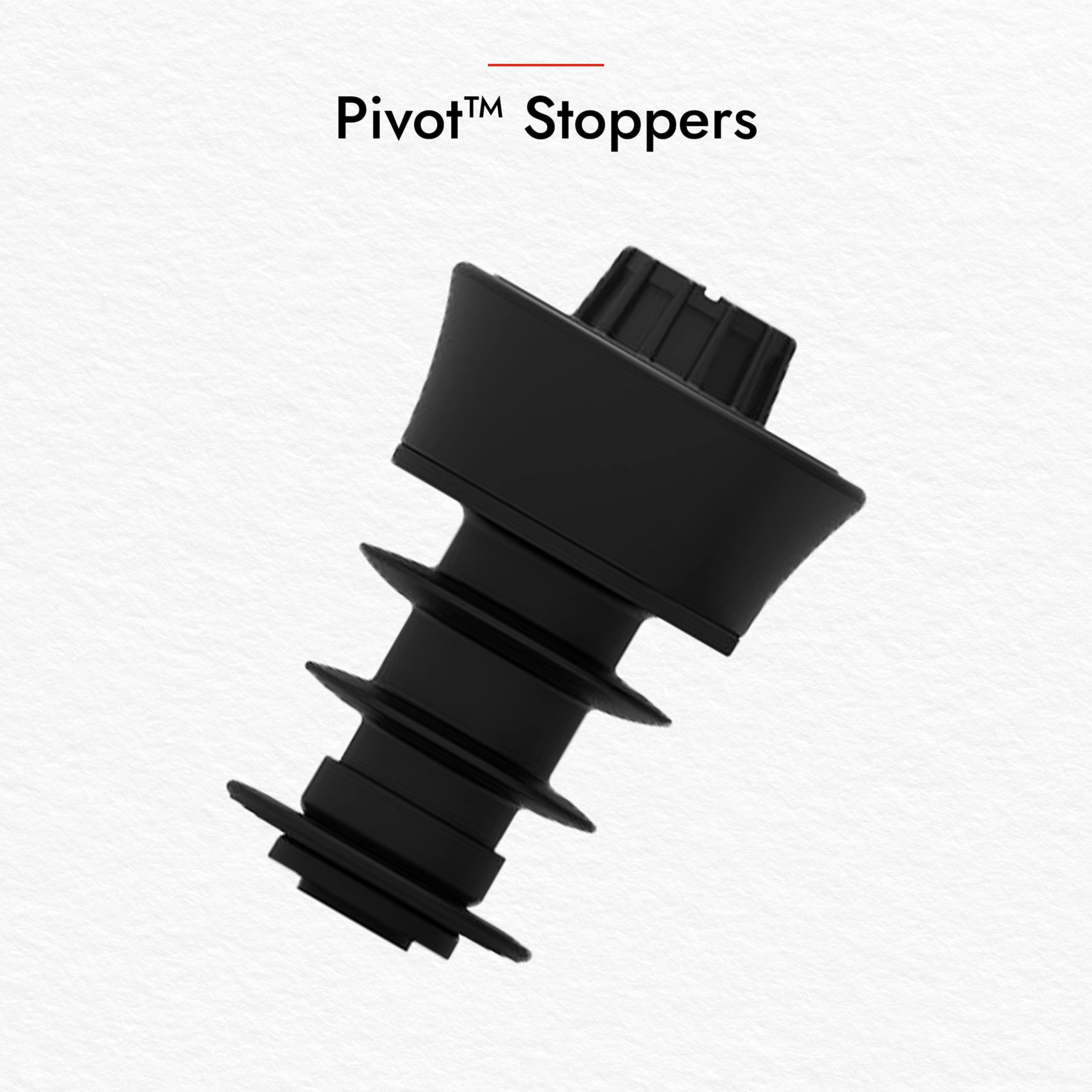 Coravin Bouchons de Vin en Silicone Pivot | Compatible avec le Système de Préservation du Vin Pivot | Conserve le Vin Jusqu'à 4 Semaines - 6 packs