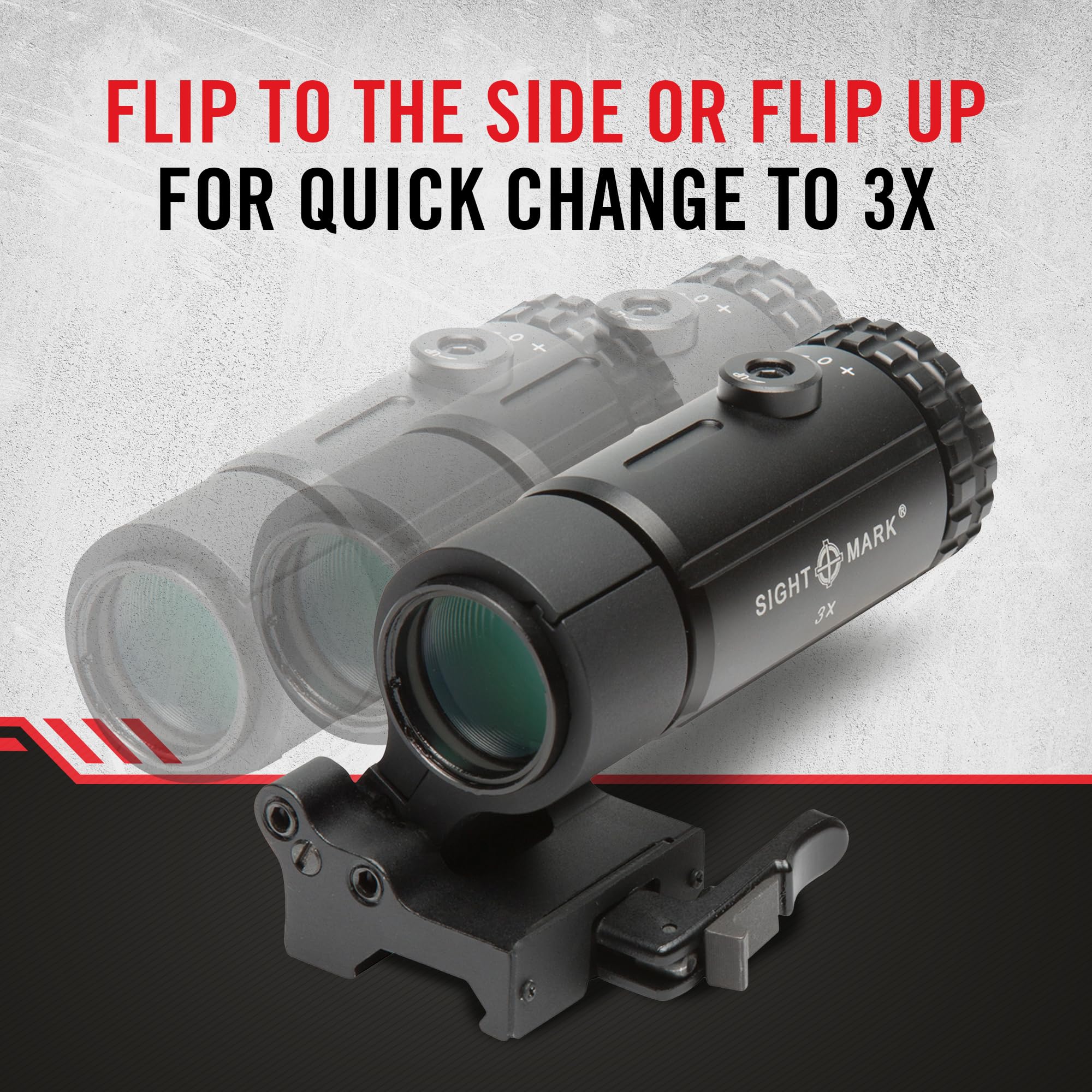 Amazon.co.jp: Sightmark T-3 拡大鏡 LQD フリップトゥサイドマウント