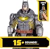 DC Comics Batman 30cm Deluxe - action figure with punch and throw function, 5 pieces of equipment, light and sound effects, 1 piece