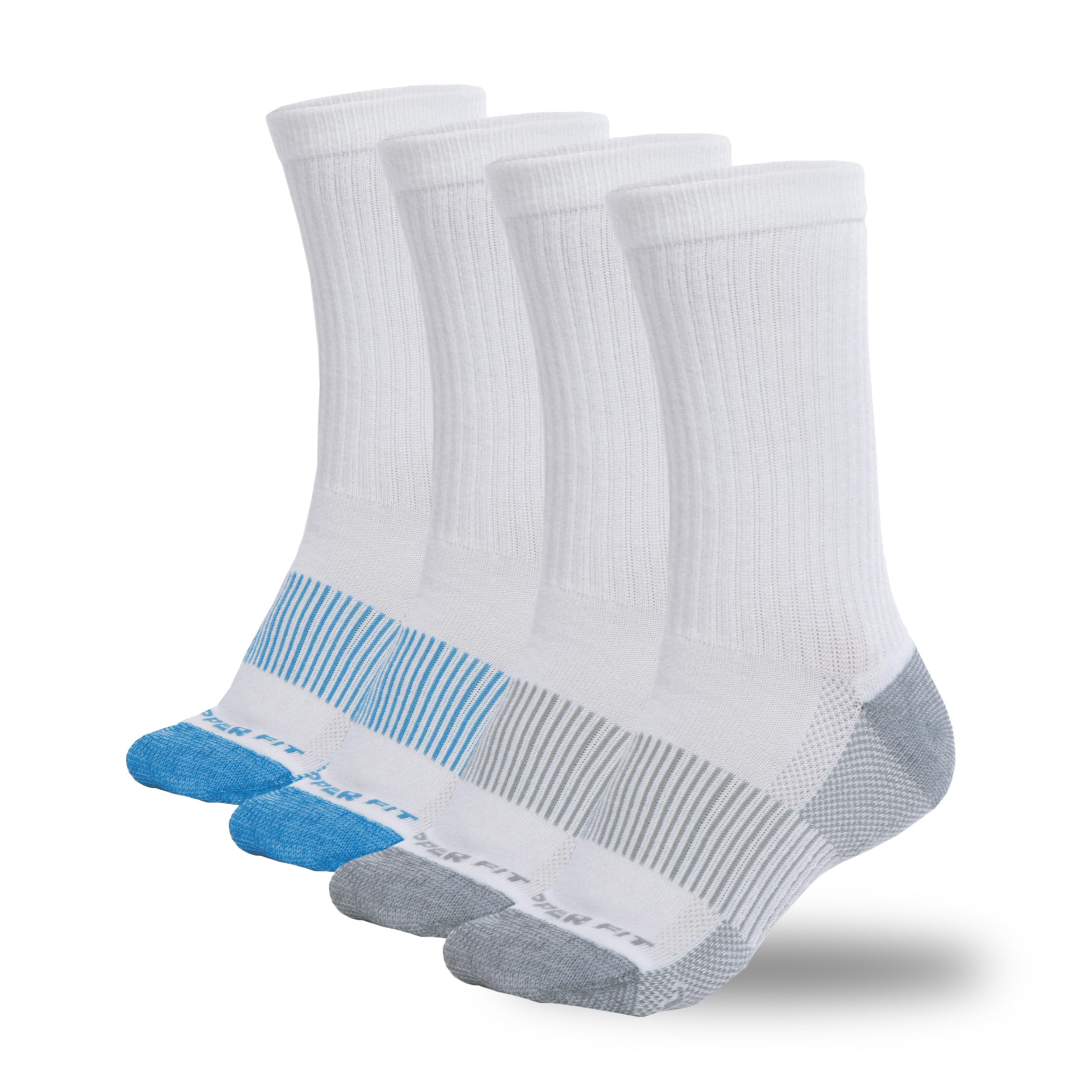 Copper Fit Unisex Crew Length Sport Socks, 2 Pair