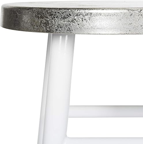 Miniatura 8 de Safavieh Home Collection Kenzie Taburete sumergido blanco y plateado blanco / plateado,Negro / Plateado,gris / plateado,Azul marino, plateado