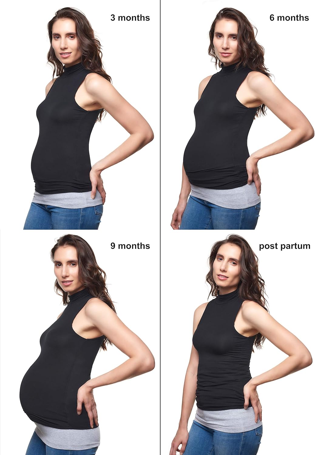 Belly Bands - Available in 8 Sizes and 7 Colors. Maternity & Postpartum Shirt Extender 3 Packs for All Stages of Pregnancy - Image 5