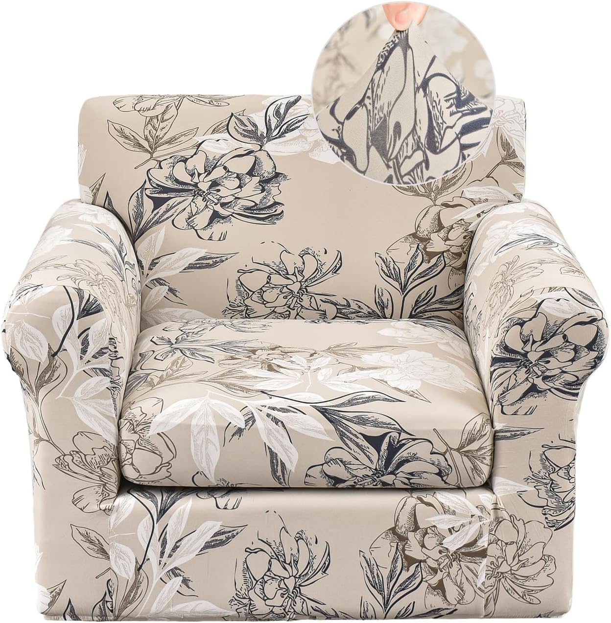 NILUOH 2 Piece Chair Covers Stretch Chair Slipcovers with