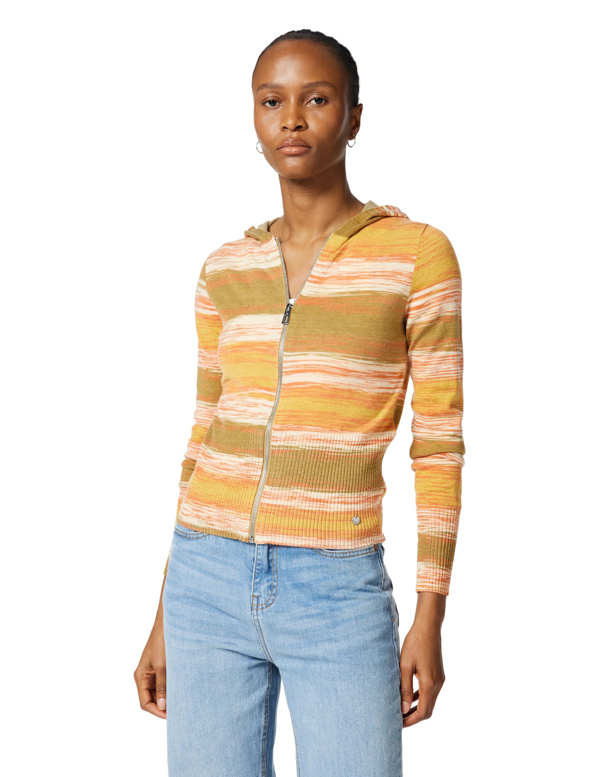 Desigual JERS_Leslie Pullover Sweater, Naranja, S Women's
