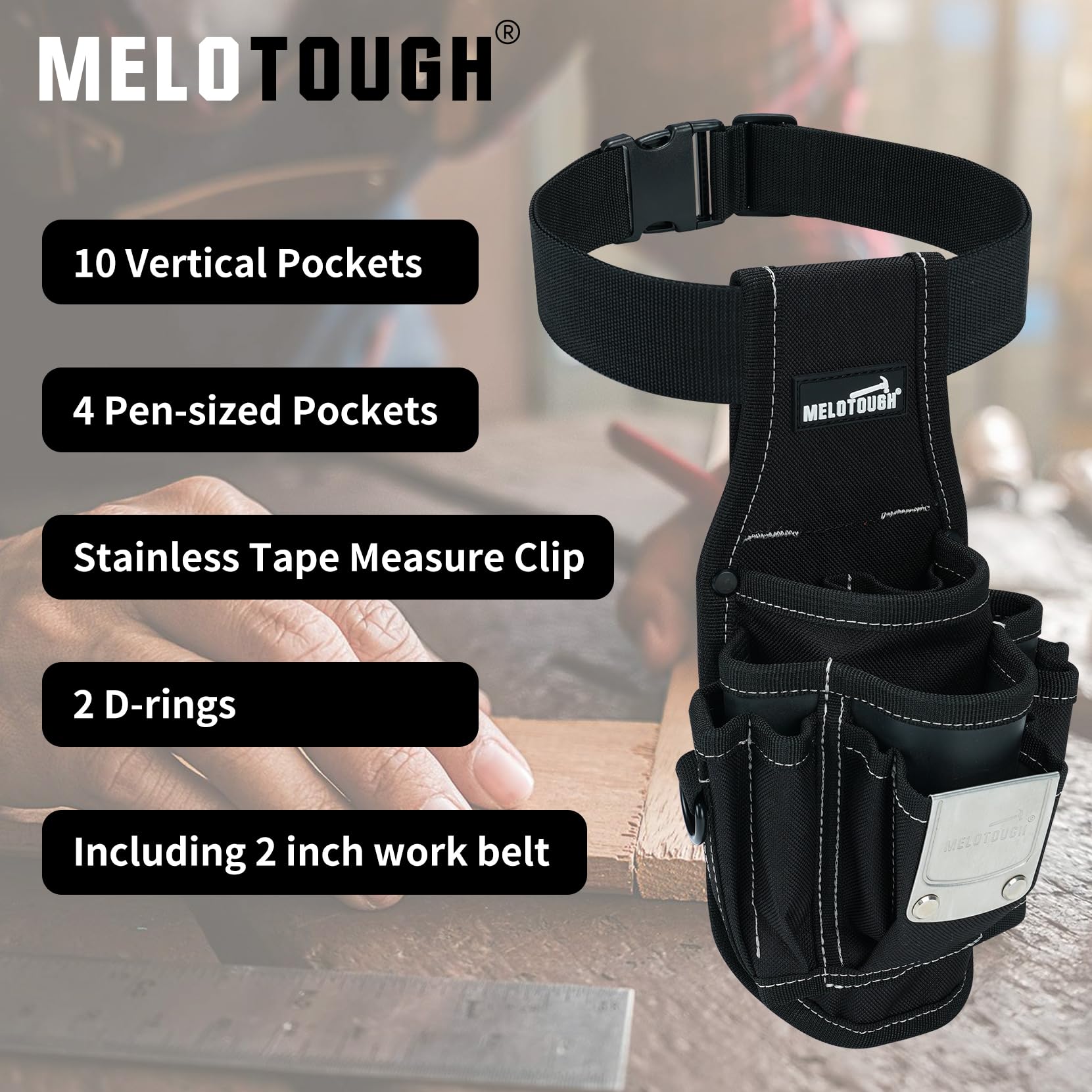 Amazon.co.jp: MELOTOUGH 小型ツールポーチ 電動クリップオンツール