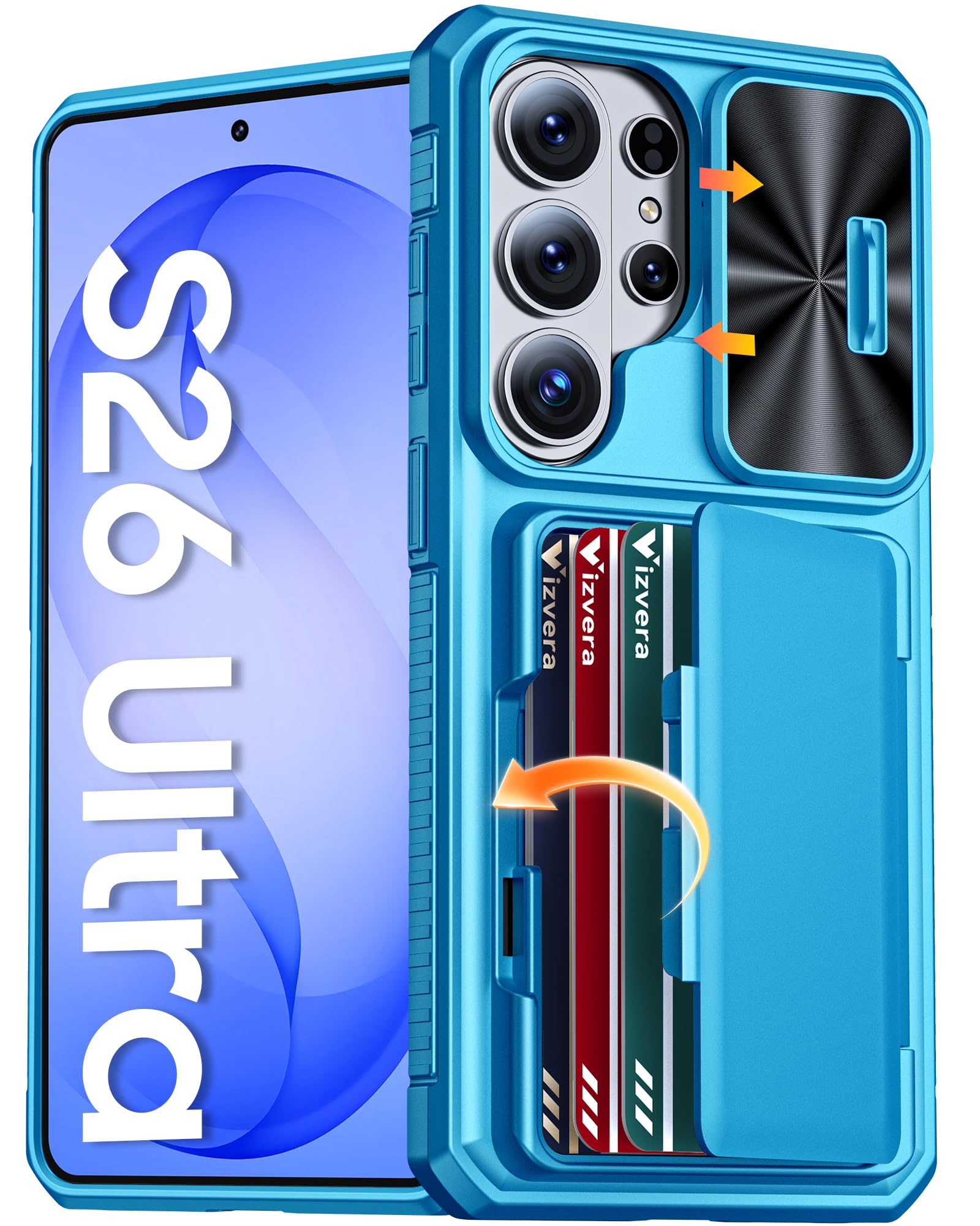 Amazon.com: Vizvera for Samsung Galaxy S26 Ultra Case Wallet RFID