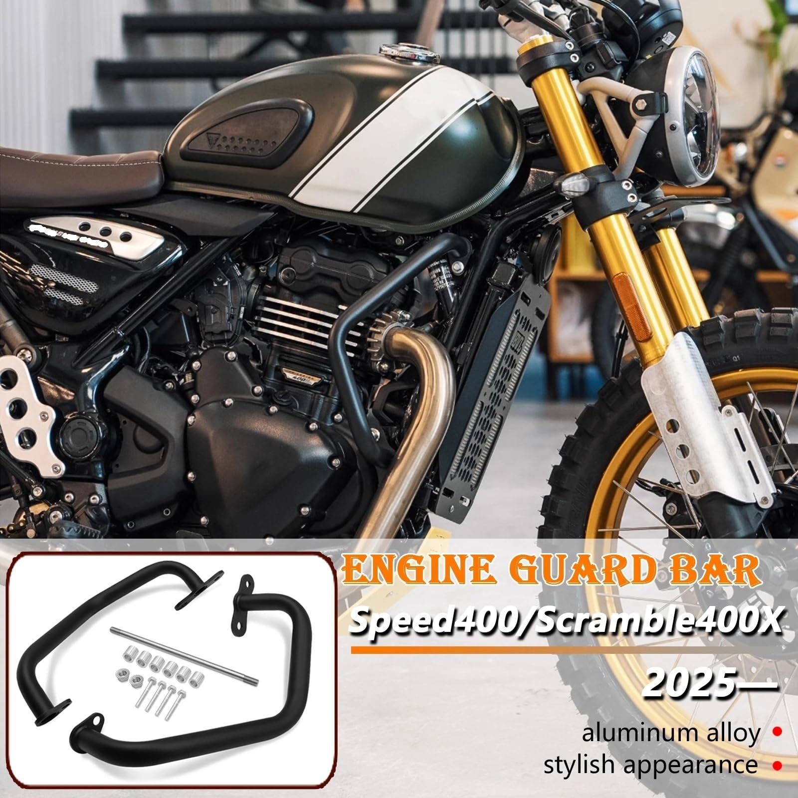 bloków zderzaka Pasuje do Speed ​​400 Scrambler 400X Speed400 2024-2025 rama motocykla zderzak ochronny listwa antykolizyjna Gmoli Motocyklowych