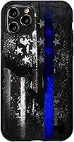 Vista 29 de Trump Police USA Flag Skull Thin Blue Line Support Case for iPhone 17