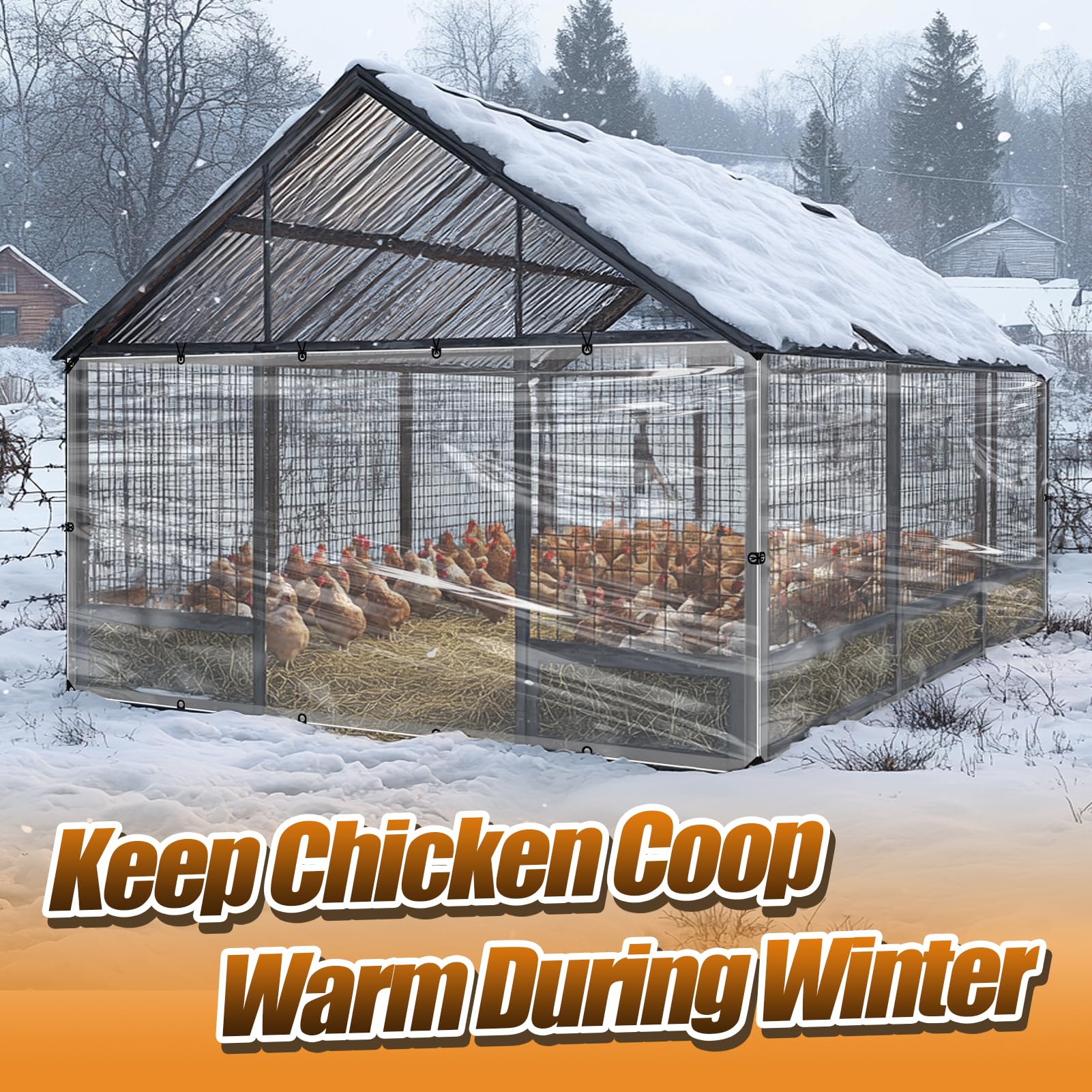 Clear Vinyl Chicken Coop Covers : Clear Vinyl Rolls For Chicken Coop - View #10