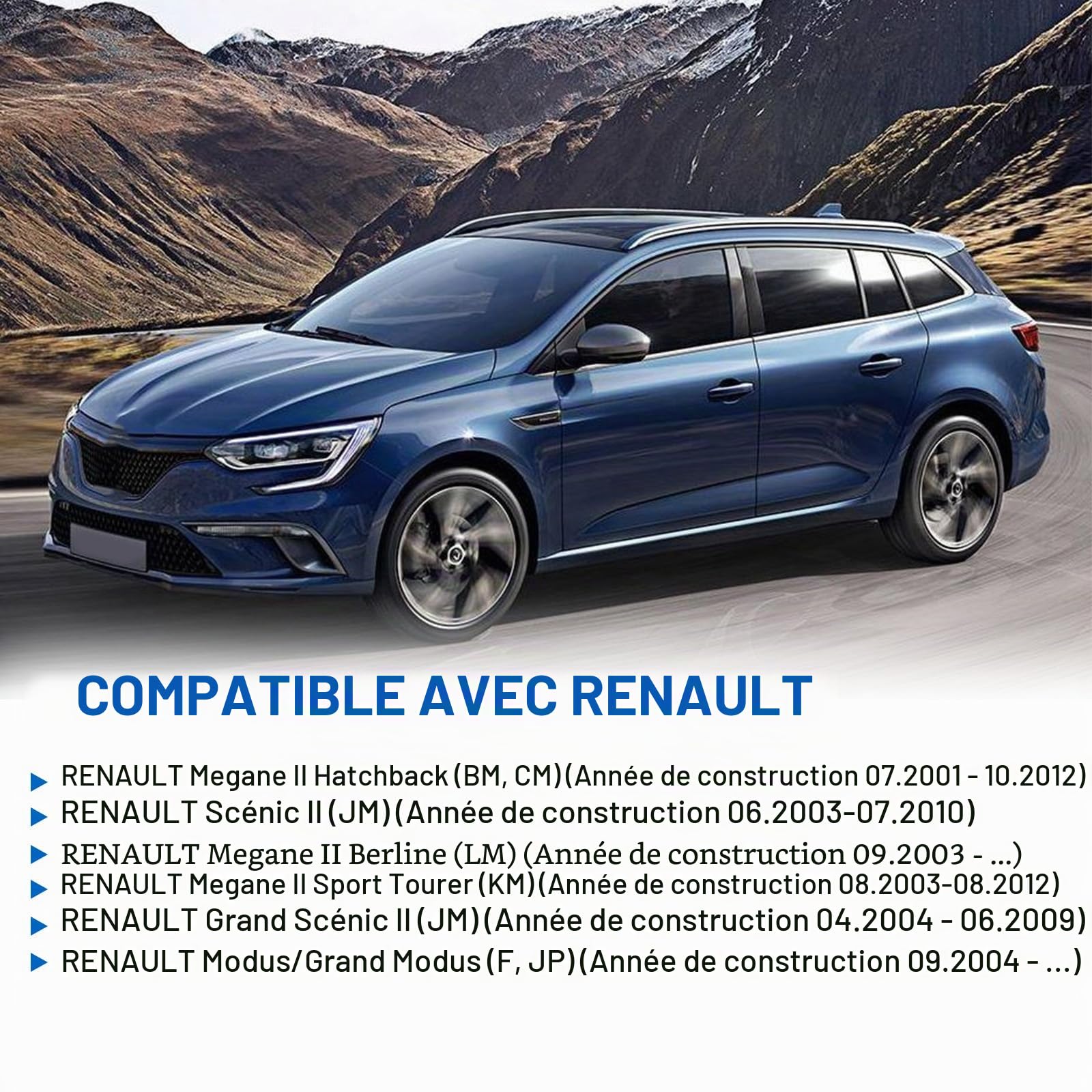 Serrure de hayon, serrure de coffre de hayon de rechange pour Scénic II JM Modus/Grand Modus F JP Clio III Hatchback Accessoires de voiture Pièce # 8200947699 8200076240