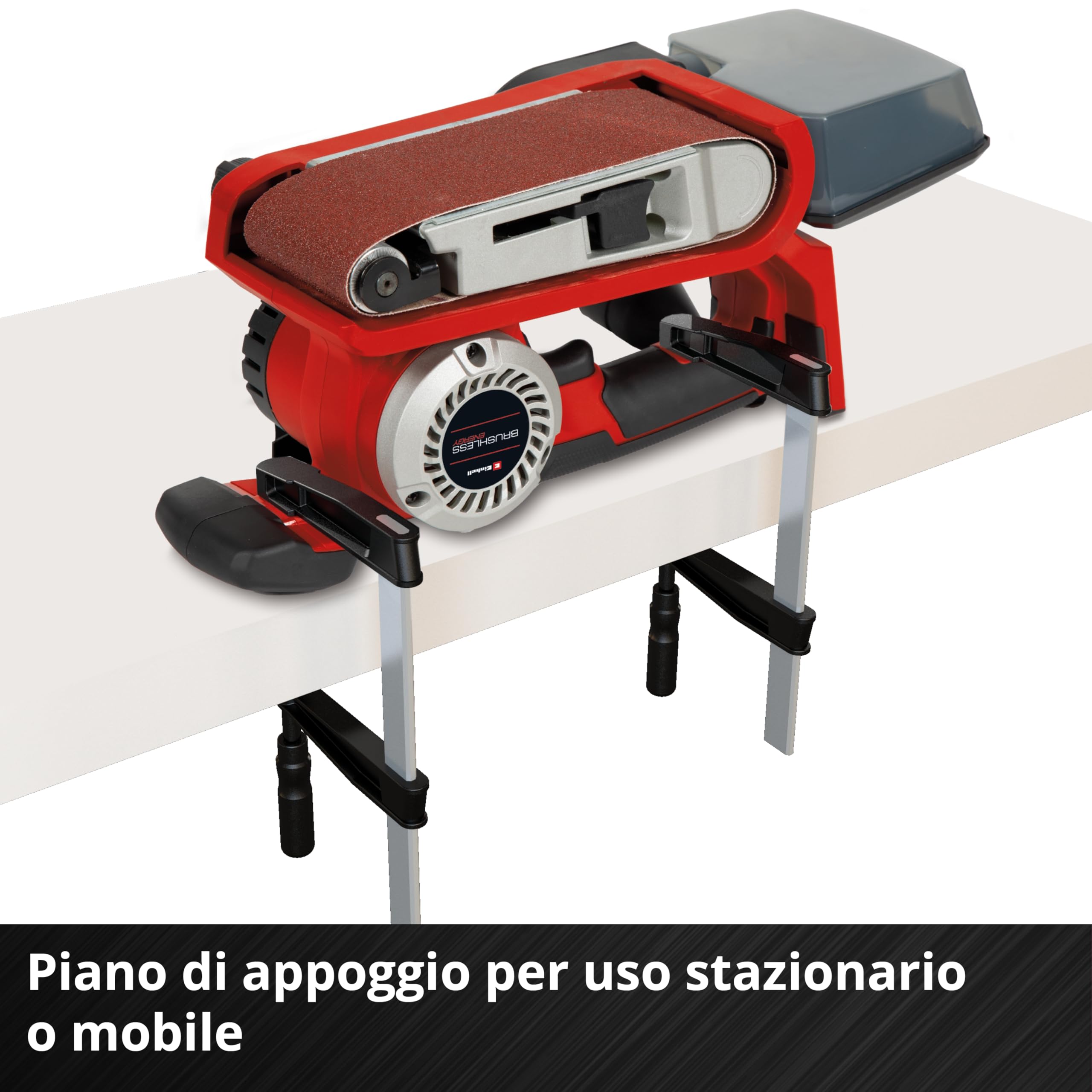 Levigatrice a batteria TP-BS 18/457 Li BL-Solo Power X-Change Einhell 18 V Brushless 3 nastri abrasivi 457x75 mm