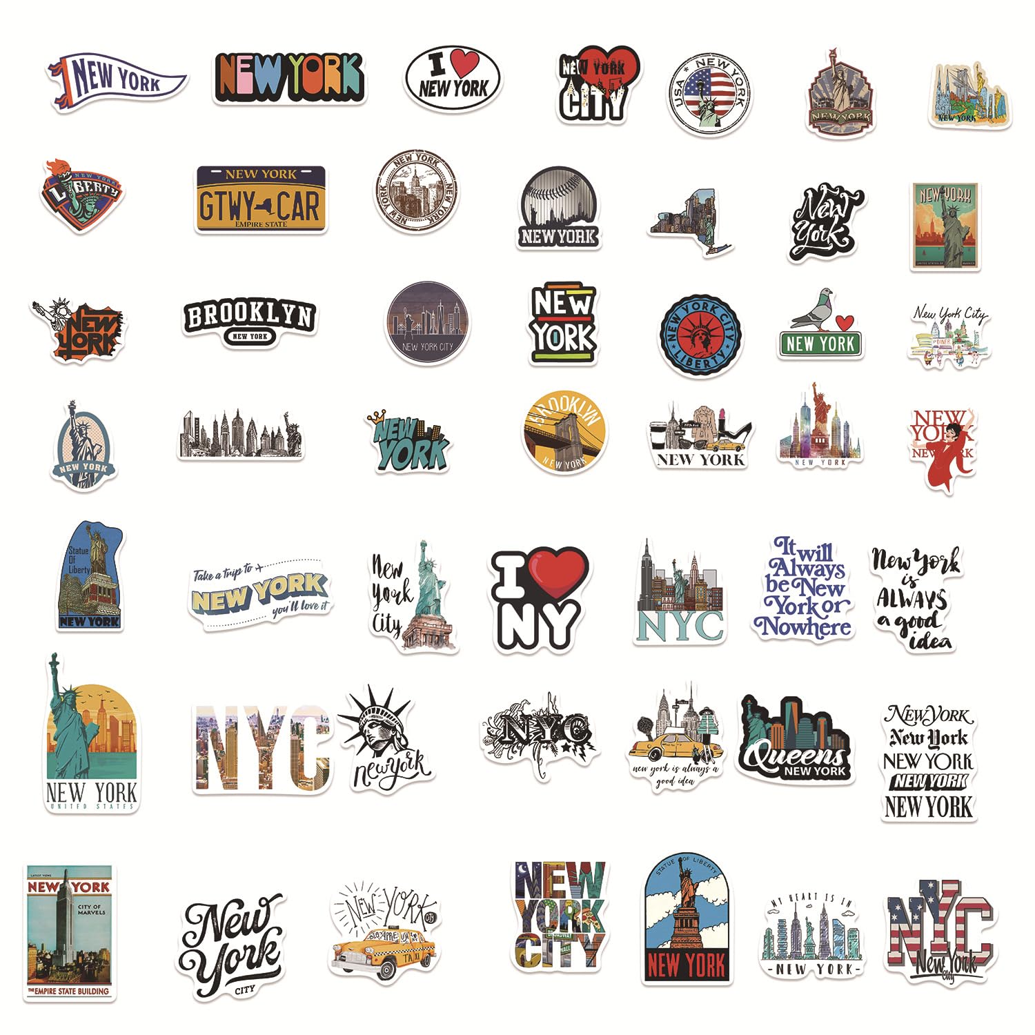 Laptop Water Bottle Stickers 61 Pcs IBEW Stickers Pack - Aesthetic ...