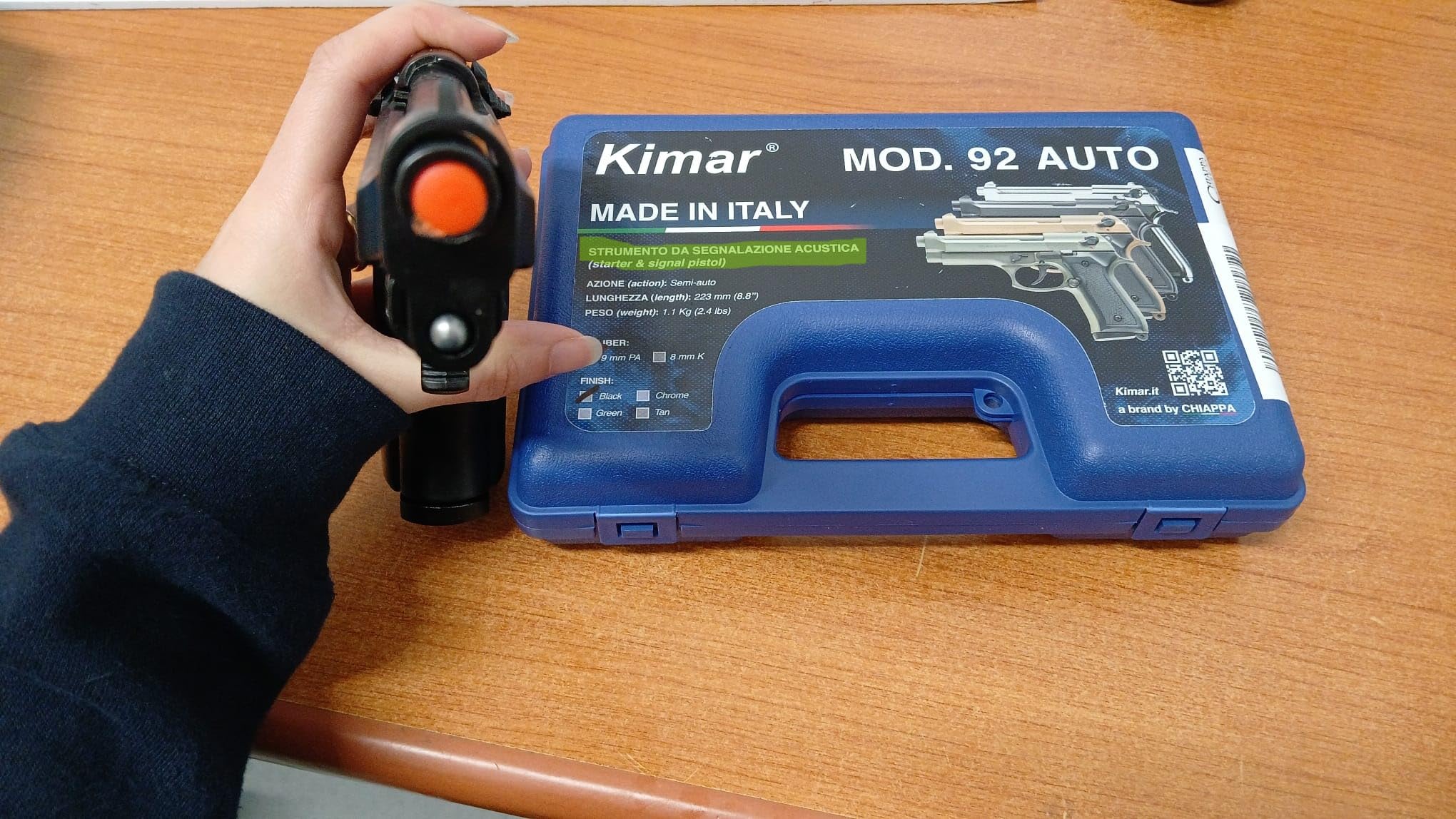 Pistola kimar a Salve 92 negro calibre 8 mm